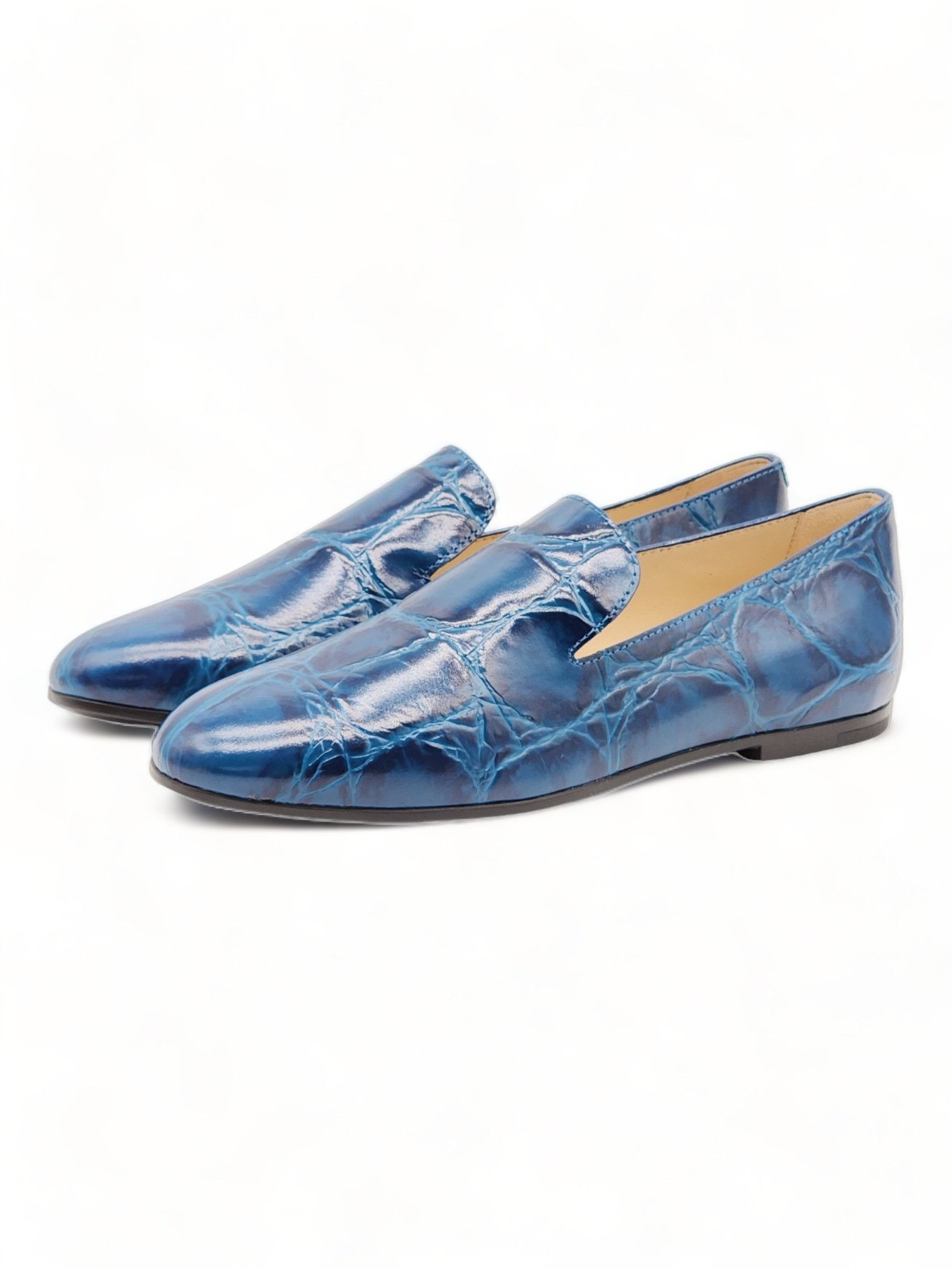 image of Tods Tod's Women Mocassino Gomma Slip On Shoes Blue - 6.5