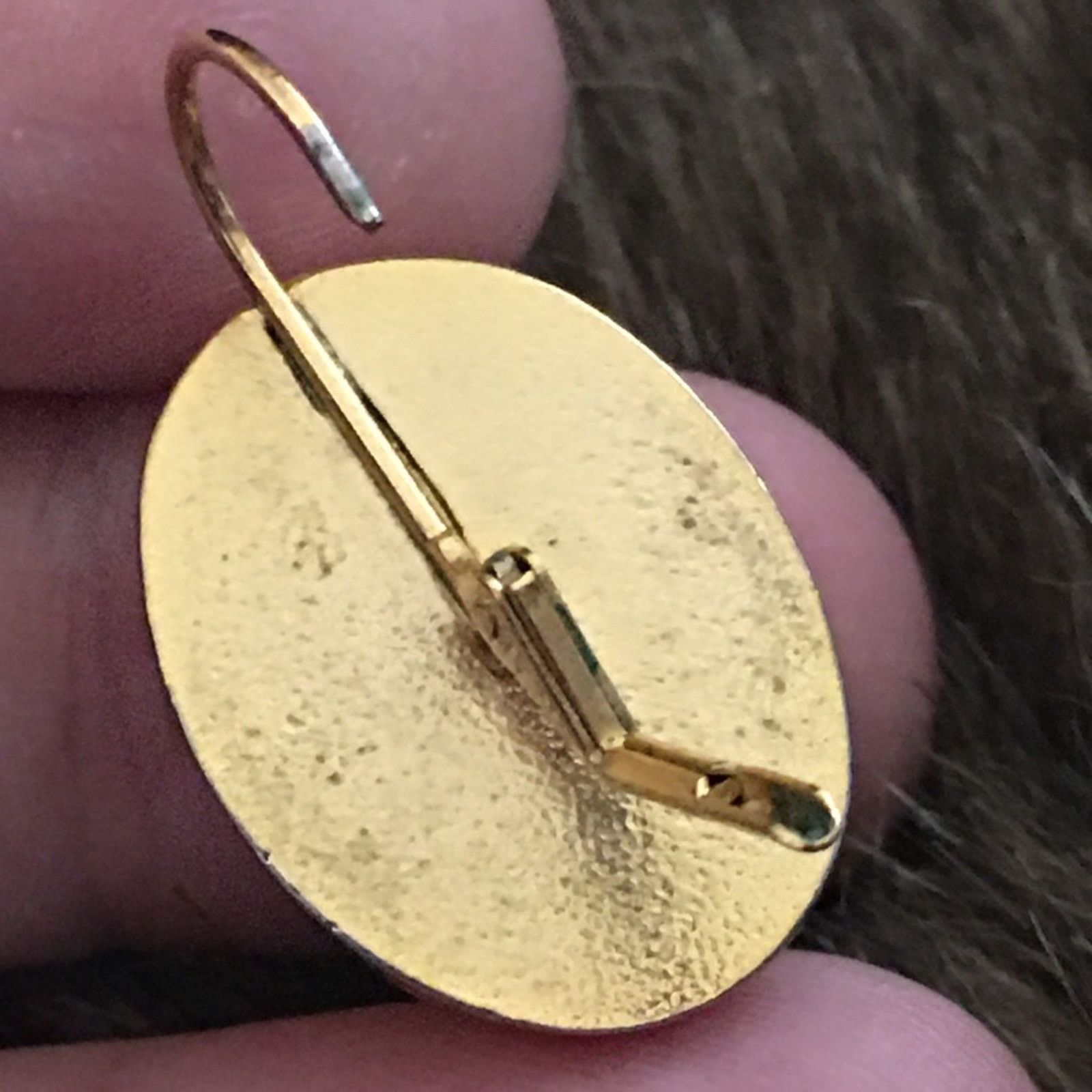 Vintage Vintage gold tone cabochon glass lever backs Size ONE SIZE - 5 Thumbnail