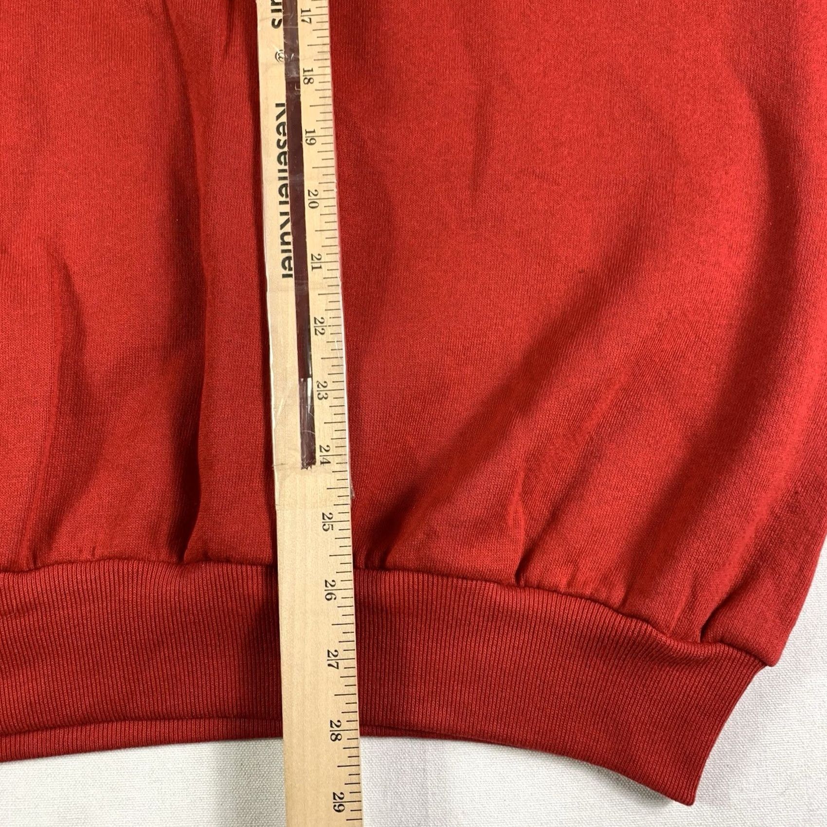 Jerzees VINTAGE Jerzees Mens XL Red Crew Neck Sweater Made in USA 90s NWT Long sleeve Shirt Mens Size US XL / EU 56 / 4 - 6 Thumbnail
