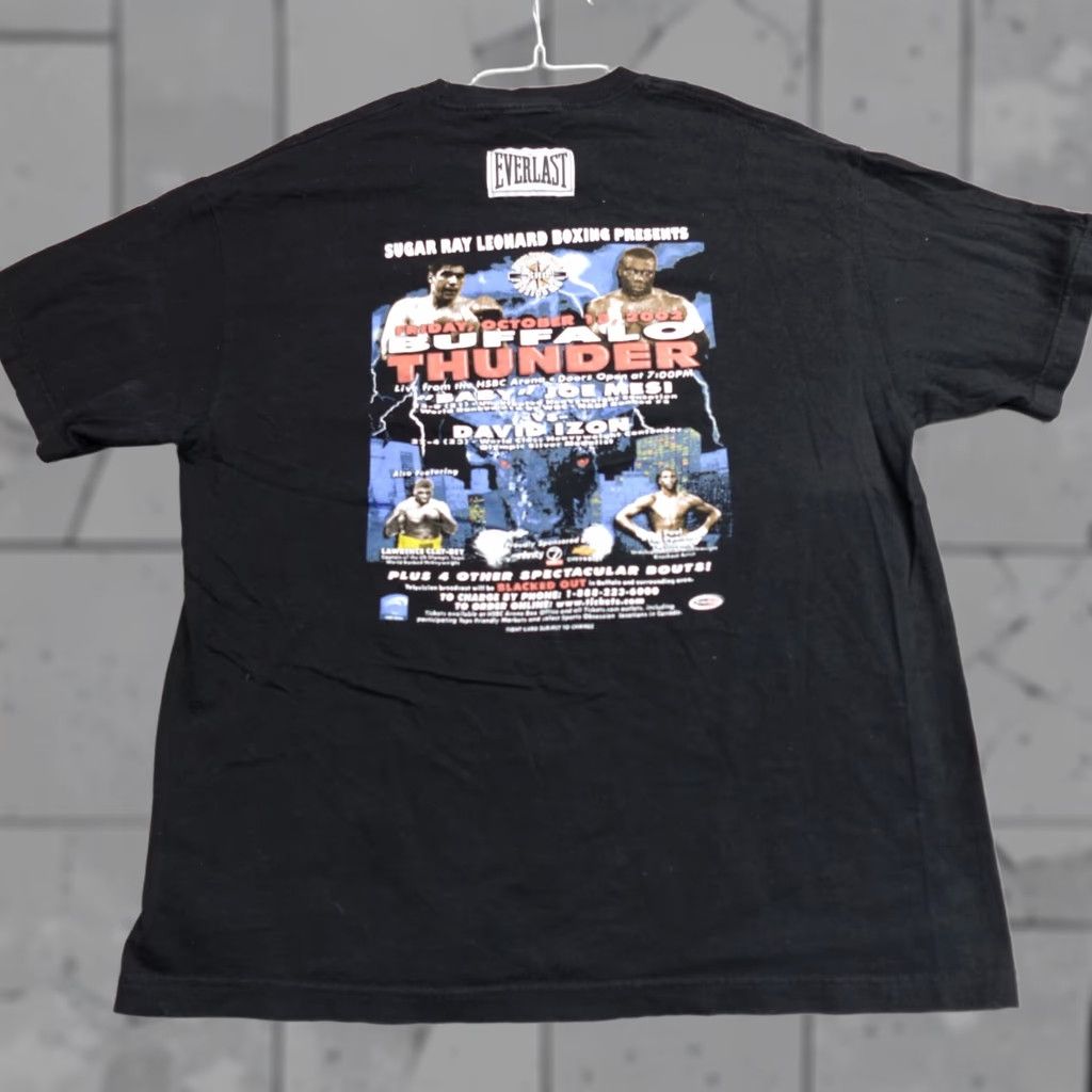 Everlast VINTAGE Joe Mesi vs David Izon Shirt L Black Everlast 2002 Mens Tee Crew Neck Short Sleeve Jersey The Rock Size US L / EU 52-54 / 3 - 1 Thumbnail