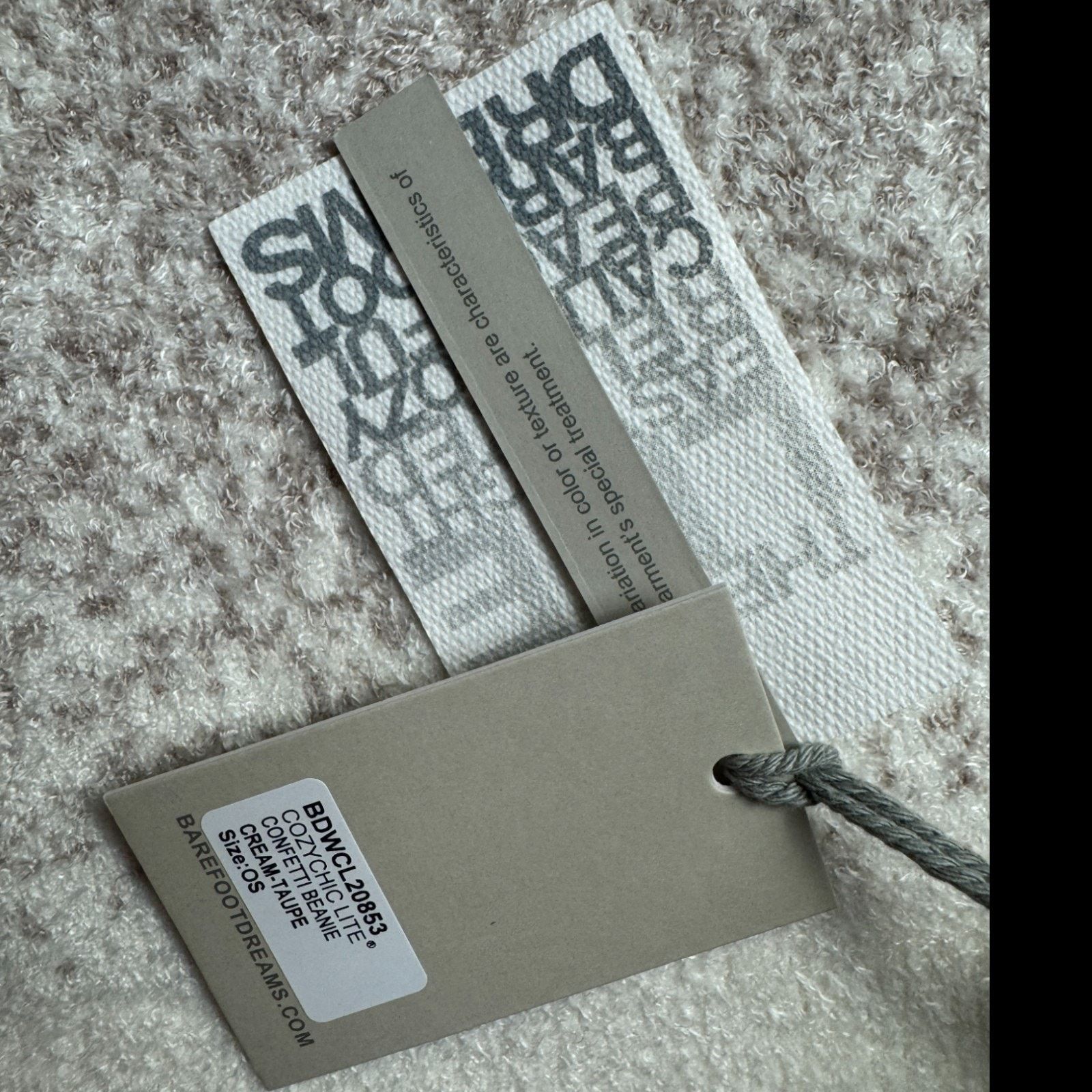 Other Barefoot Dreams Cozy Chic Lite Confetti Beanie Cream-Taupe Size ONE SIZE - 5 Thumbnail