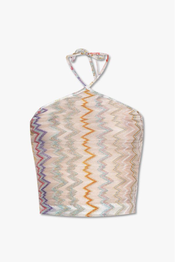 Missoni o1mle0425 Zig-Zag Sparkling Beach Crop Top in Multicolor Size M / US 6-8 / IT 42-44 - 1 Thumbnail