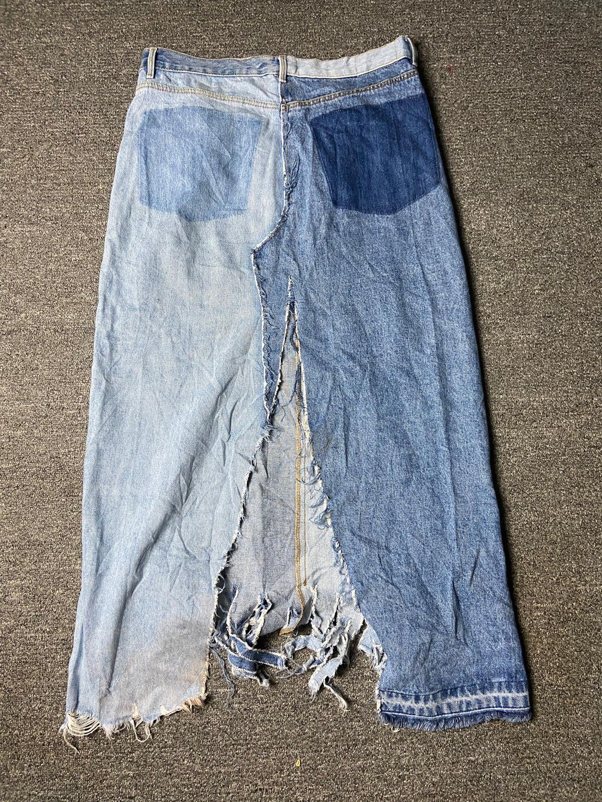 Zara Zara TRF IX’D Makers Two Tone Jeans Skirts (165) Size 32" / US 10 / IT 46 - 7 Thumbnail