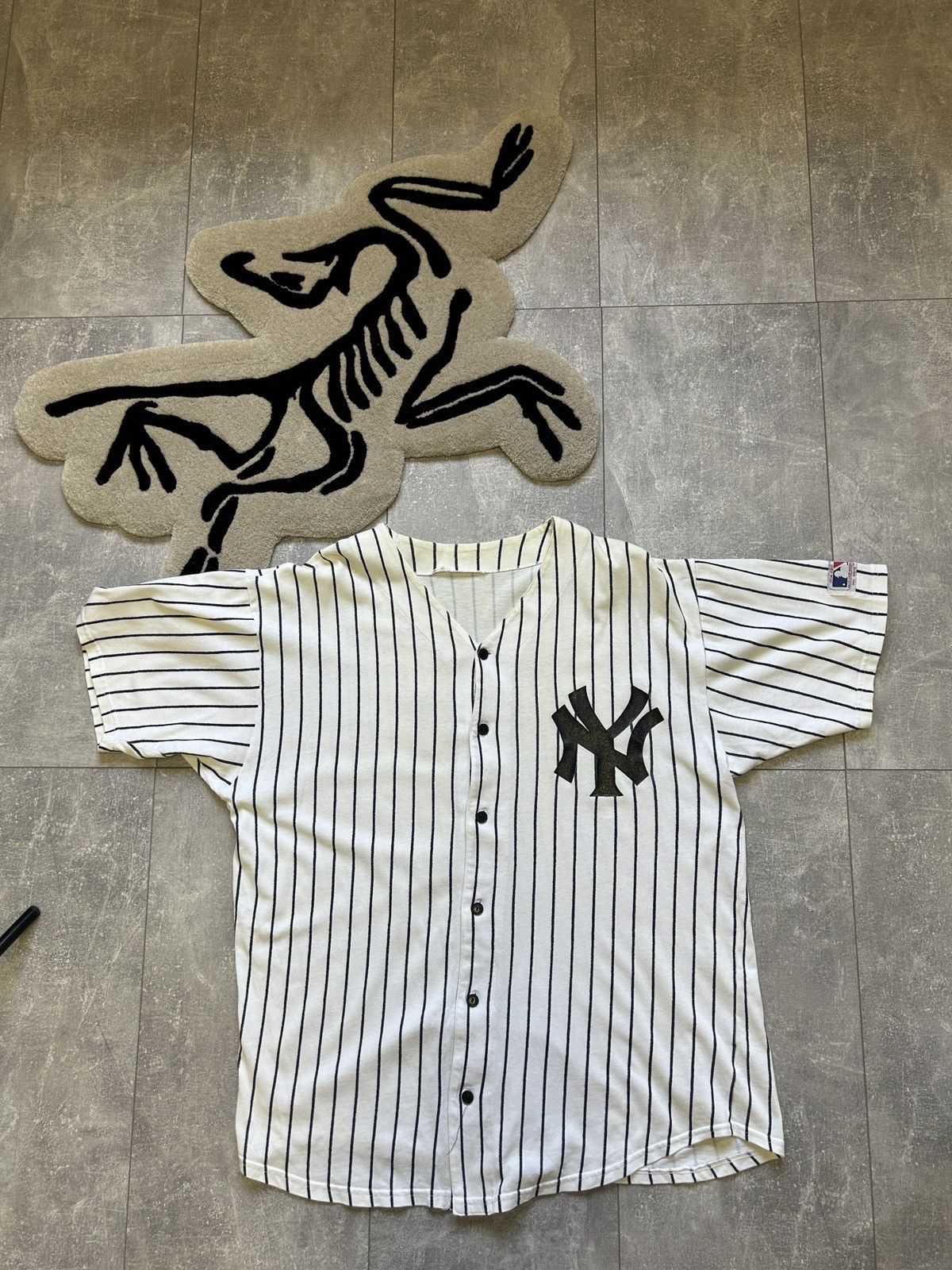 New York Yankees Mens Vintage New York Yankees Jersey T-shirt tee streetwear Size US XL / EU 56 / 4 - 1 Thumbnail