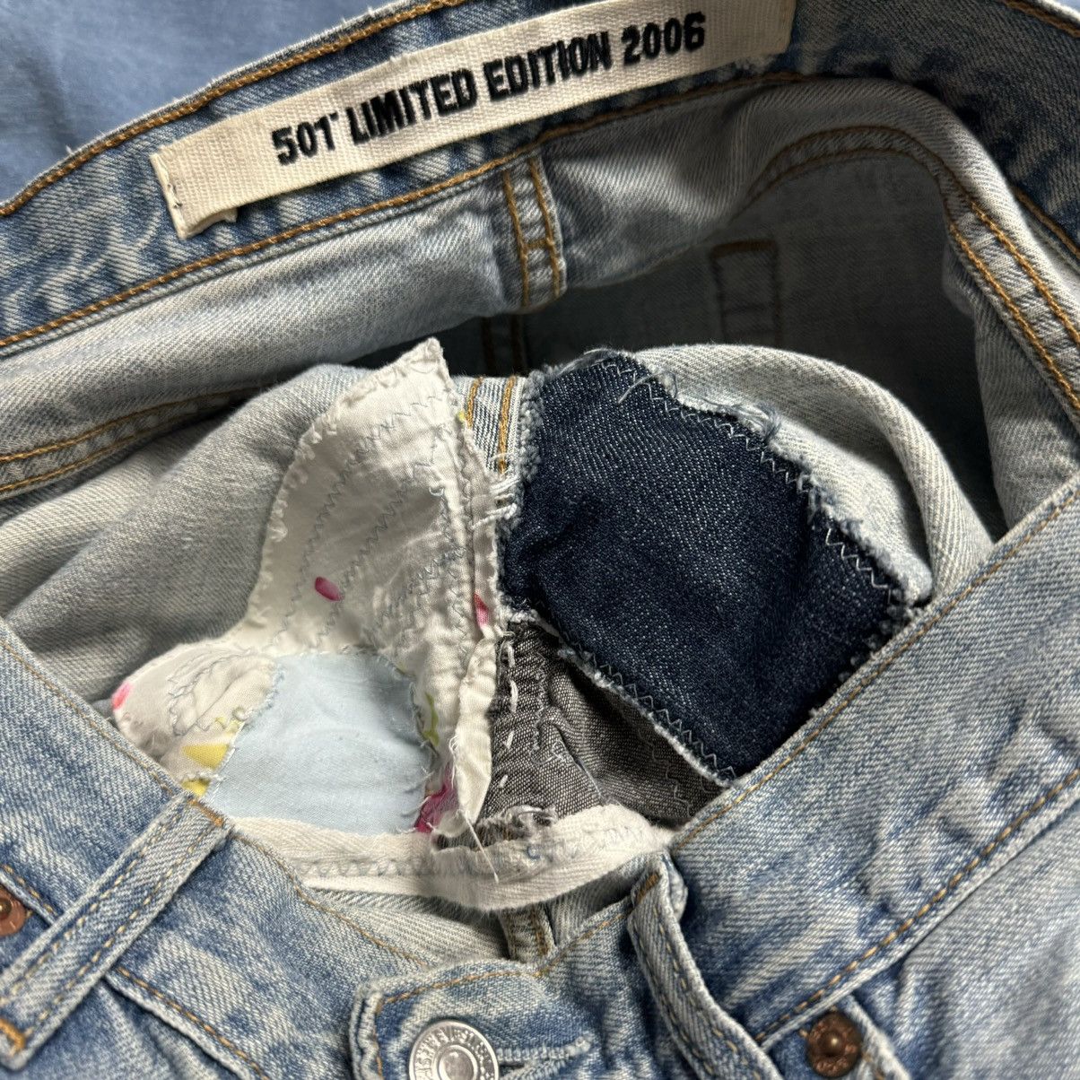 Levi's 2006 Limited Edition Women's Levi's 501 Distressed Jeans Size 30" / US 8 / IT 44 - 8 Thumbnail