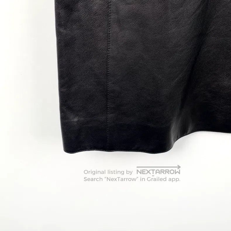 Hermes Hermes Black Leather Zip-Up Sleeveless Belted Dress Size XS / US 0-2 / IT 36-38 - 4 Thumbnail