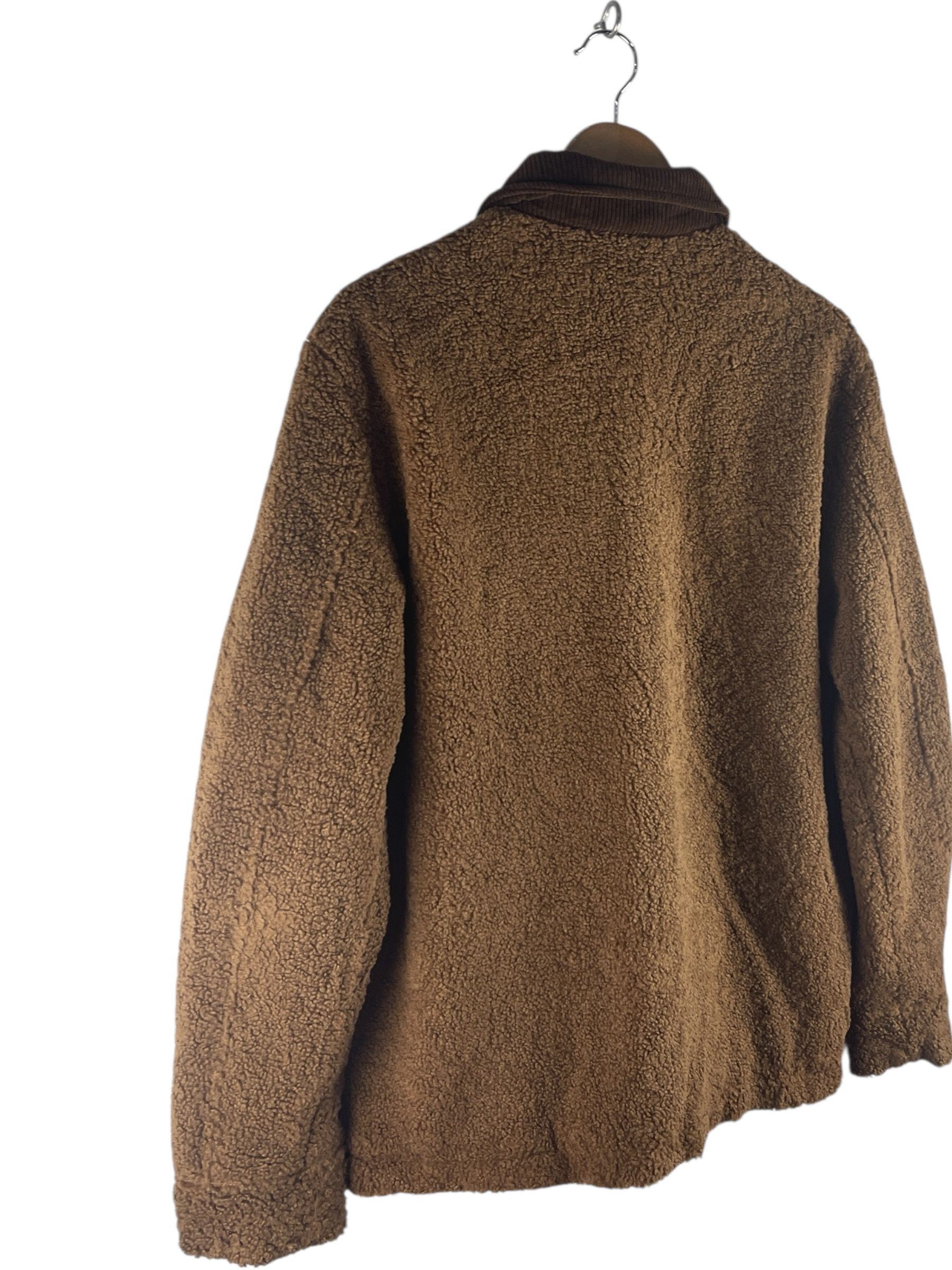 Zara Zara Sherpa Button Brown Fleece Jacket Size US M / EU 48-50 / 2 - 6 Thumbnail