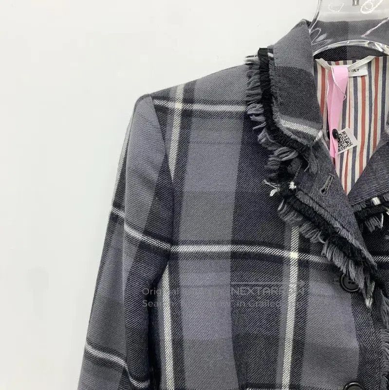 Thom Browne Thom Browne Gray Wool Women’s Jacket . Size S / US 4 / IT 40 - 3 Thumbnail