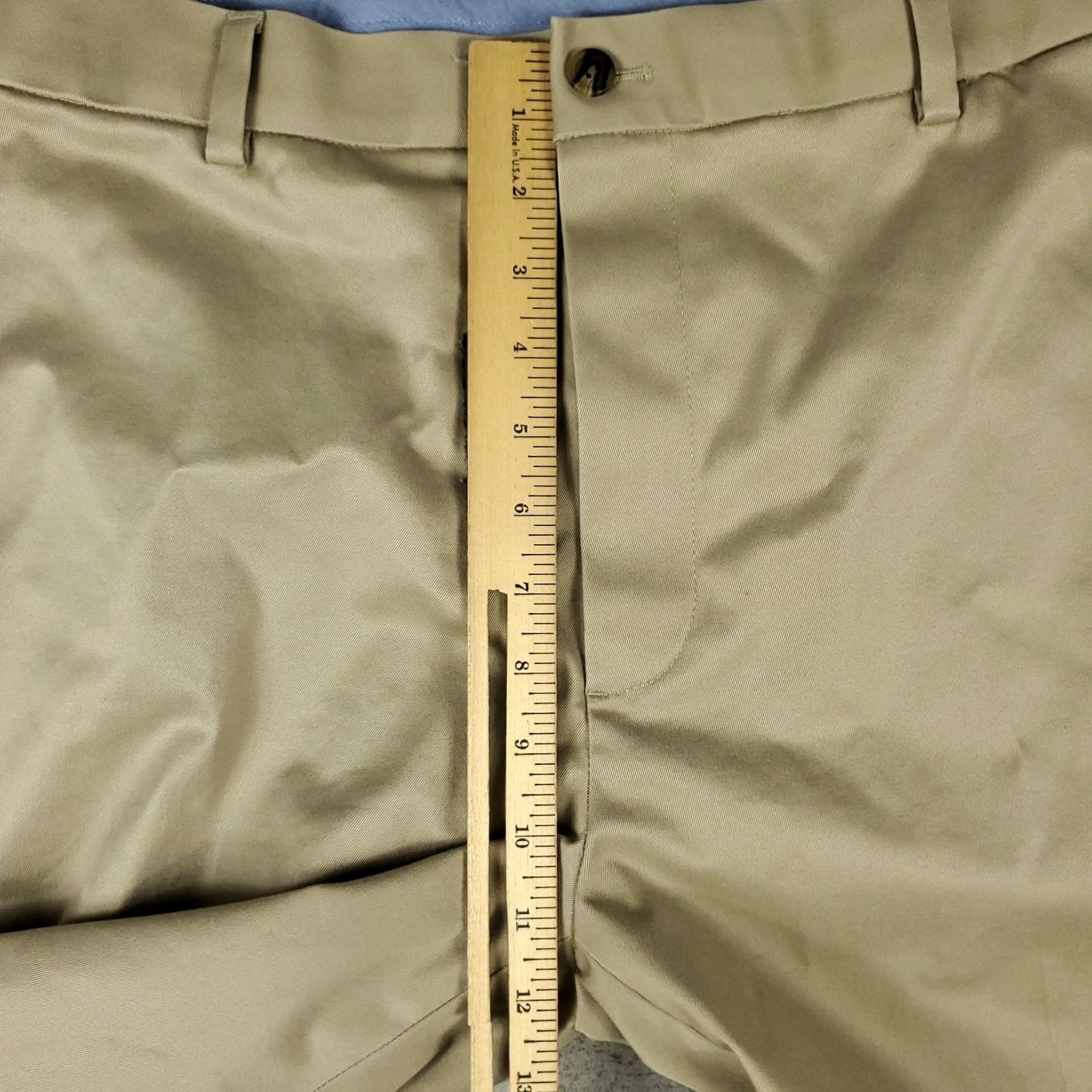 Brooks Brothers Brooks Brothers Pants Mens 38x31 Beige Hudson Flat Front Chino Trousers Size US 38 / EU 54 - 4 Thumbnail