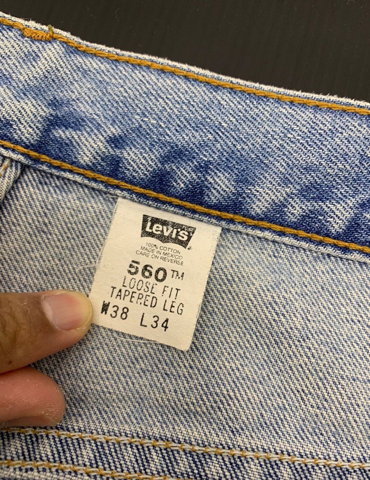 Levi's Vintage 90s Levis Baggy Tapered Leg Jeans Size US 38 / EU 54 - 6 Thumbnail