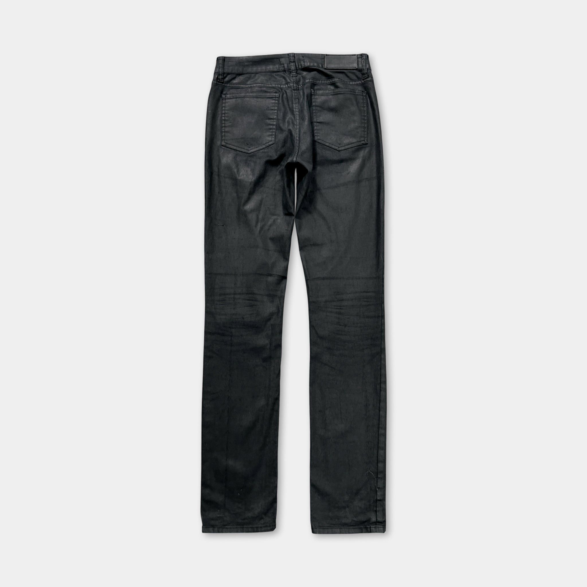 Acne Studios Acne Studios Vintage Avant-Garde Black Coated Denim Skinny J Size 27" / US 4 / IT 40 - 7 Thumbnail