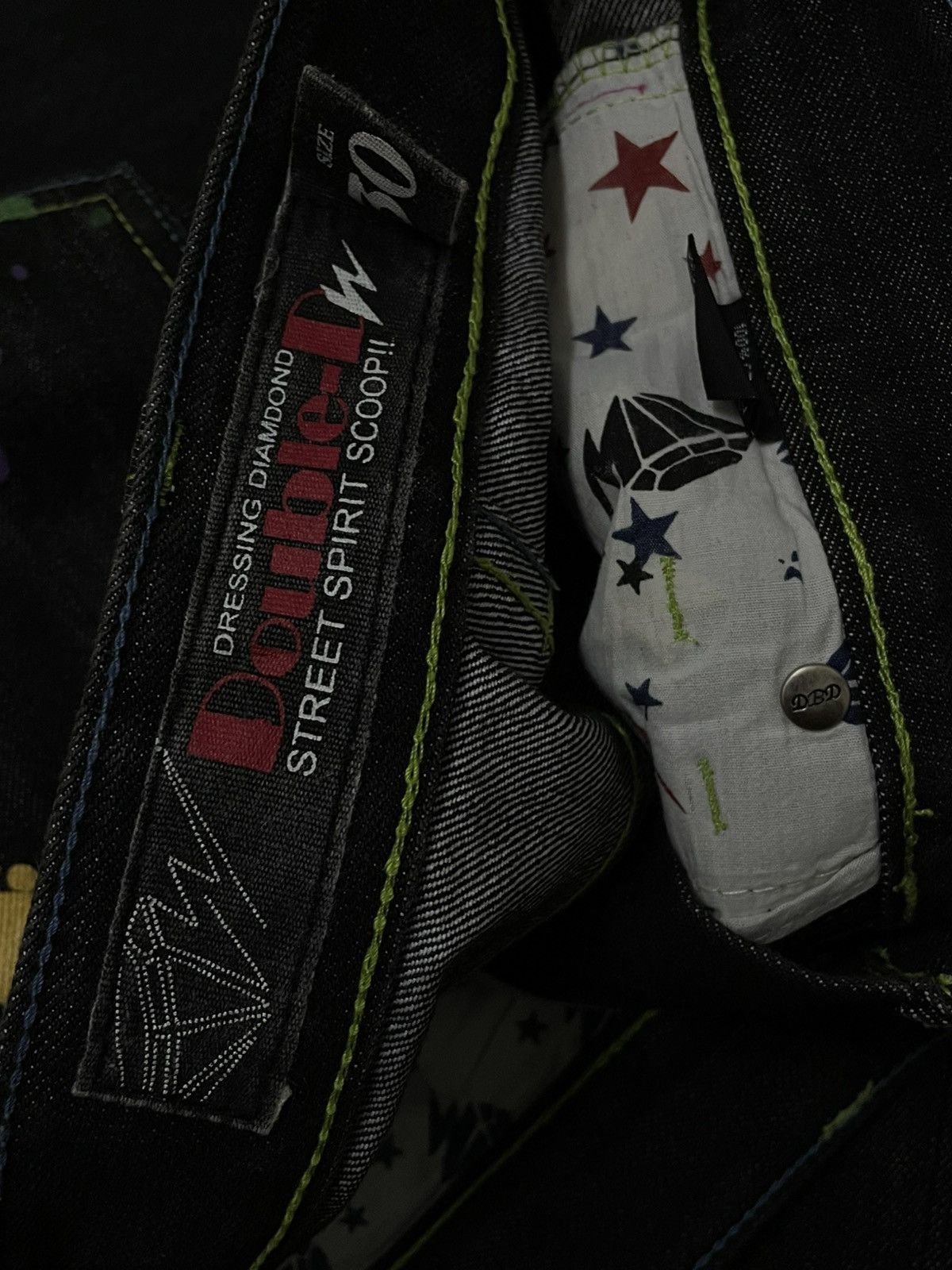 Hysteric Glamour VINTAGE OG JAPAN DOUBLE D STREETWEAR ORIGINAL SPLASH DENIM Size US 28 / EU 44 - 19 Thumbnail