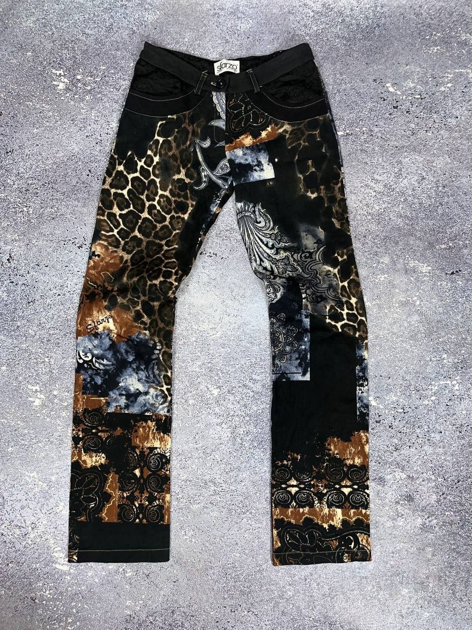 Japanese Brand Vintage Roberto Cavalli Style Leopard y2k 2000s Size 28" / US 6 / IT 42 - 2 Thumbnail