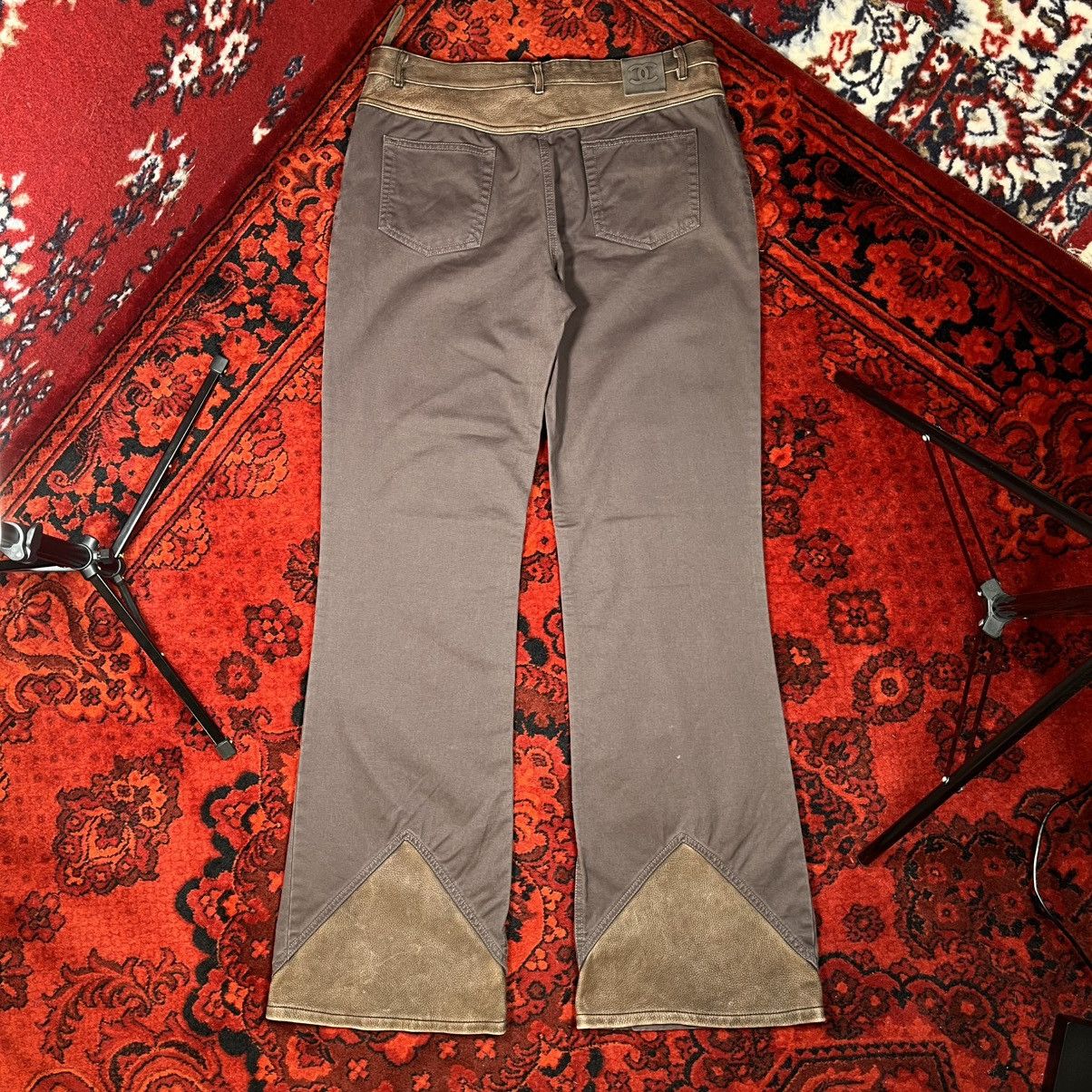 Chanel Vintage CHANEL 01A Fall 2001 RTW Pants Leather Trim CC Logo Size 30" / US 8 / IT 44 - 5 Thumbnail