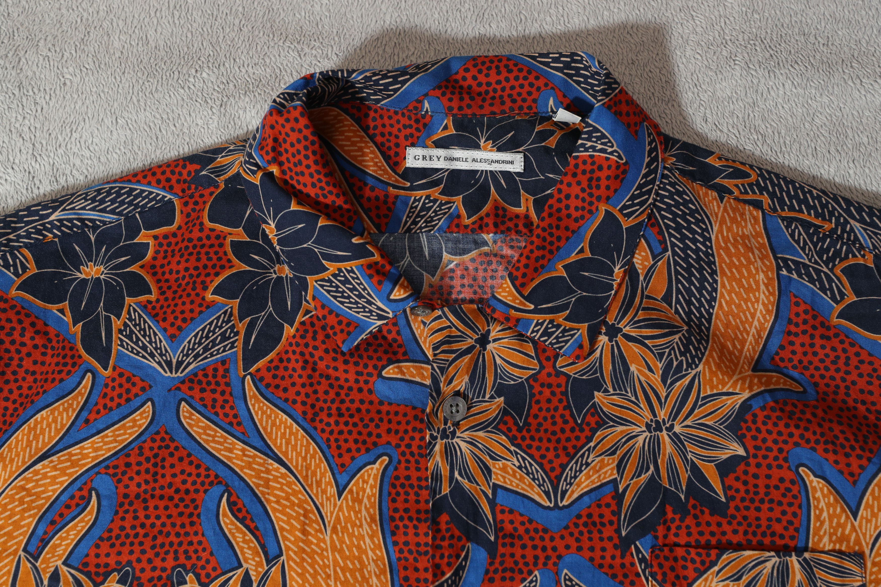 Daniele Alessandrini Daniele Alessandrini Tessuto Hawaiian Button Up (17/43) Size US L / EU 52-54 / 3 - 4 Thumbnail
