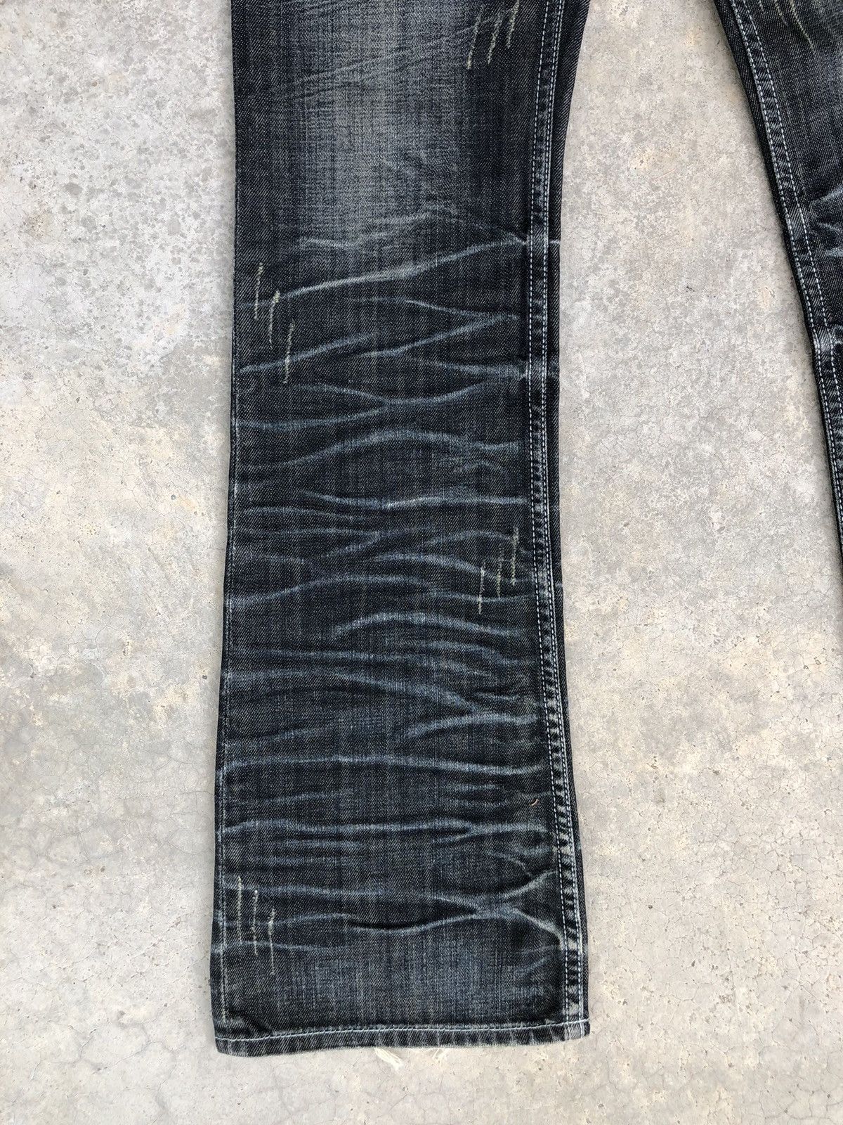 semanticdesign Japanese Semantic Design Flared Jeans Distressed Jeans Size US 31 - 6 Thumbnail