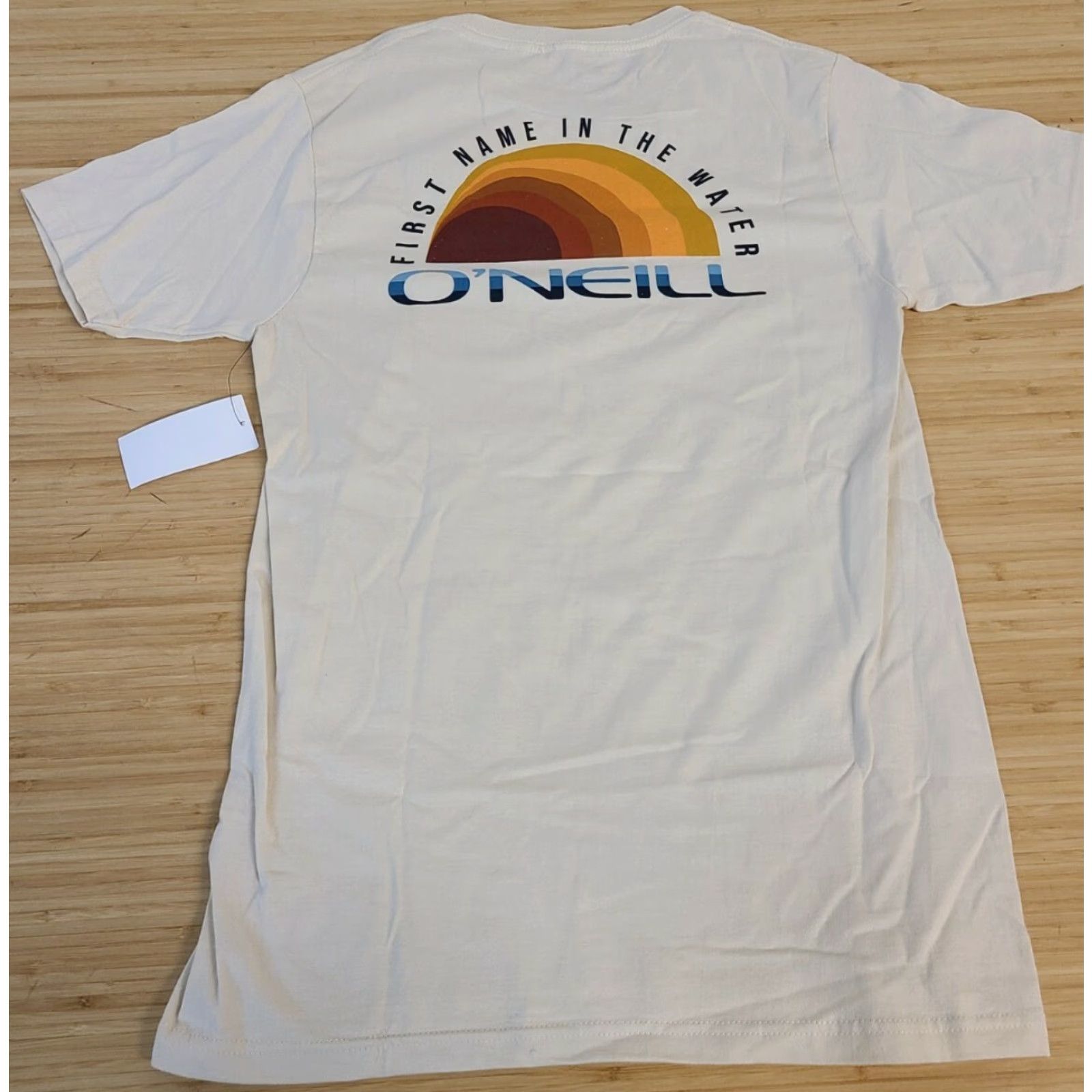 O'Neill O'Neill Mens Small Surfing Brand Short Sleeve Tshirt Modern Fit Shirt Beige Logo Crew Neck Polyester Blend Regular Fit Mens Tee Size US S / EU 44-46 / 1 - 4 Thumbnail
