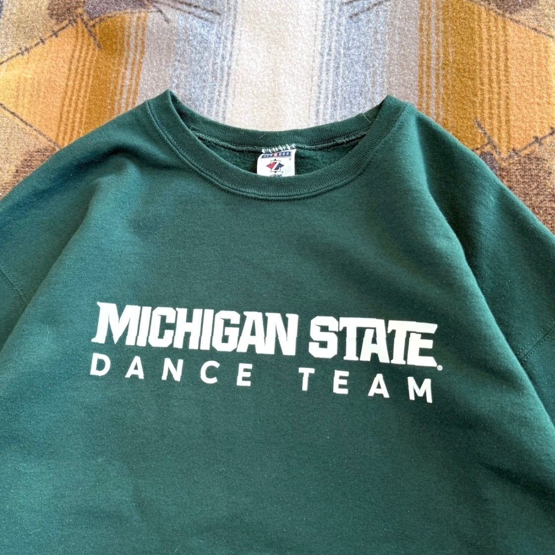 Jerzees VINTAGE Michigan State University Spartans Dance Team Crewneck Sweatshirt SZ XL Size US XL / EU 56 / 4 - 2 Thumbnail