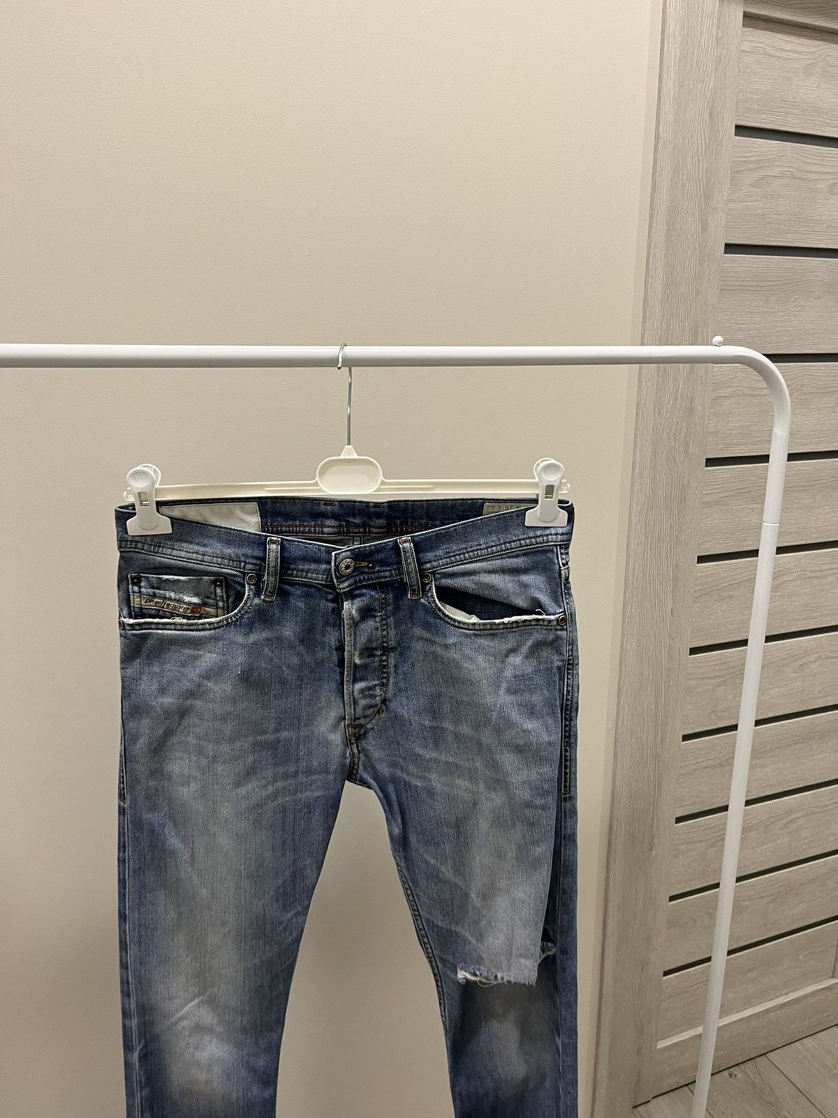 Diesel Vintage Diesel Y2K Dirty New Age Distressed Denim Size US 29 - 2 Thumbnail