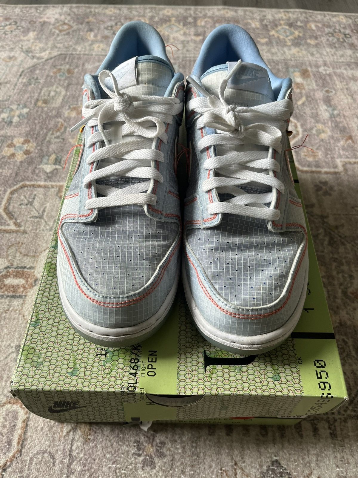 Nike Union LA x Nike Dunk Low ‘Passport Pack - Argon’ Size US 9.5 / EU 42-43 - 3 Thumbnail