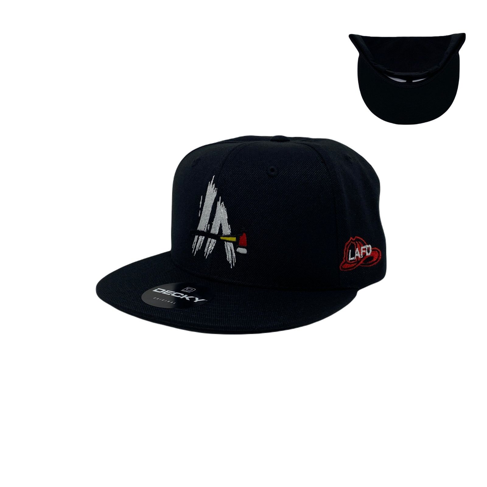 Other Los Angeles LA Axe Fire Rescue Snapback Hat All Black Size ONE SIZE - 1 Thumbnail