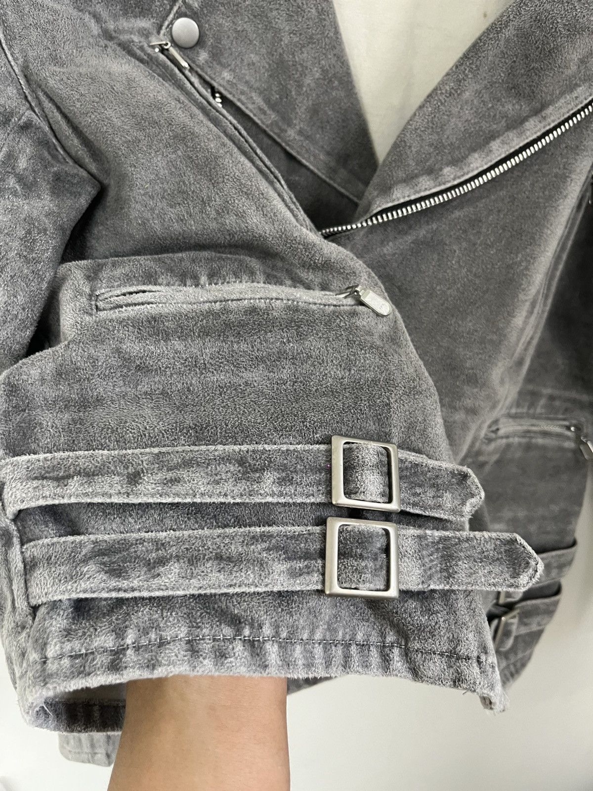 If Six Was Nine Vintage Tornado Mart Suede Biker Jacket Size US L / EU 52-54 / 3 - 10 Thumbnail