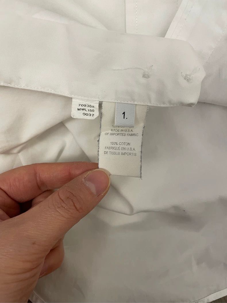 Thom Browne Thom browne White double-sleeved colored stripe shirt 2504- Size US S / EU 44-46 / 1 - 7 Thumbnail