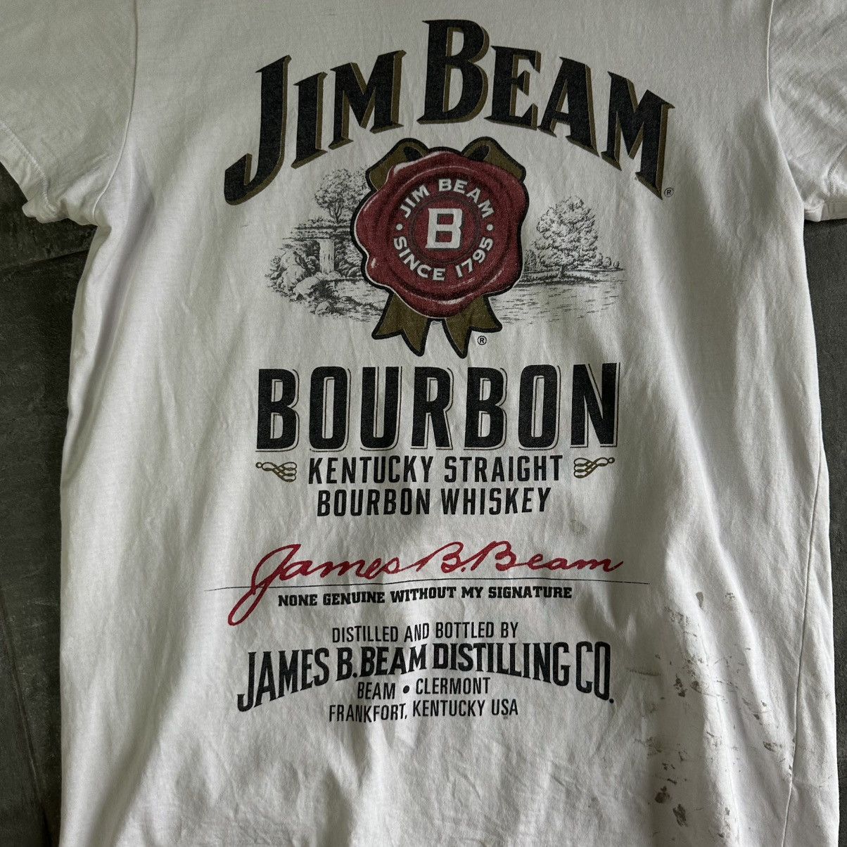 Designer × Vintage Vintage Jim Beam Bourbon T-shirts Trashed 00s USA Size US S / EU 44-46 / 1 - 7 Thumbnail