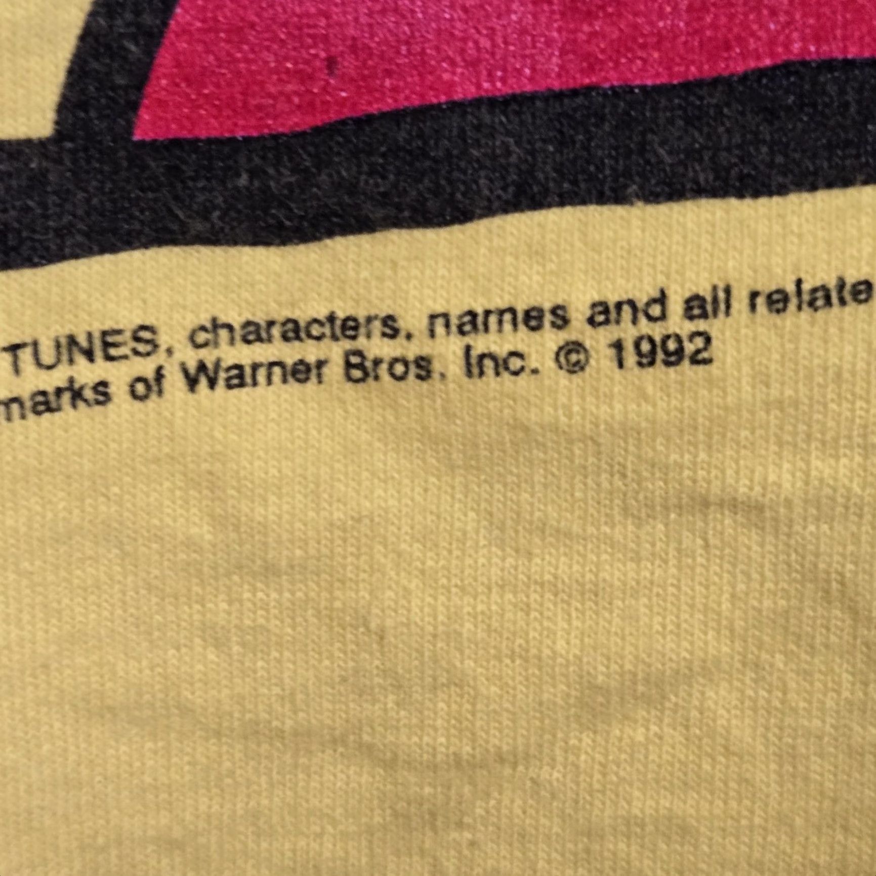Vintage VINTAGE Tweety Bird Six Flags T-Shirt Mens Shirt XXL Yellow 1992 Softee Size US XXL / EU 58 / 5 - 6 Thumbnail