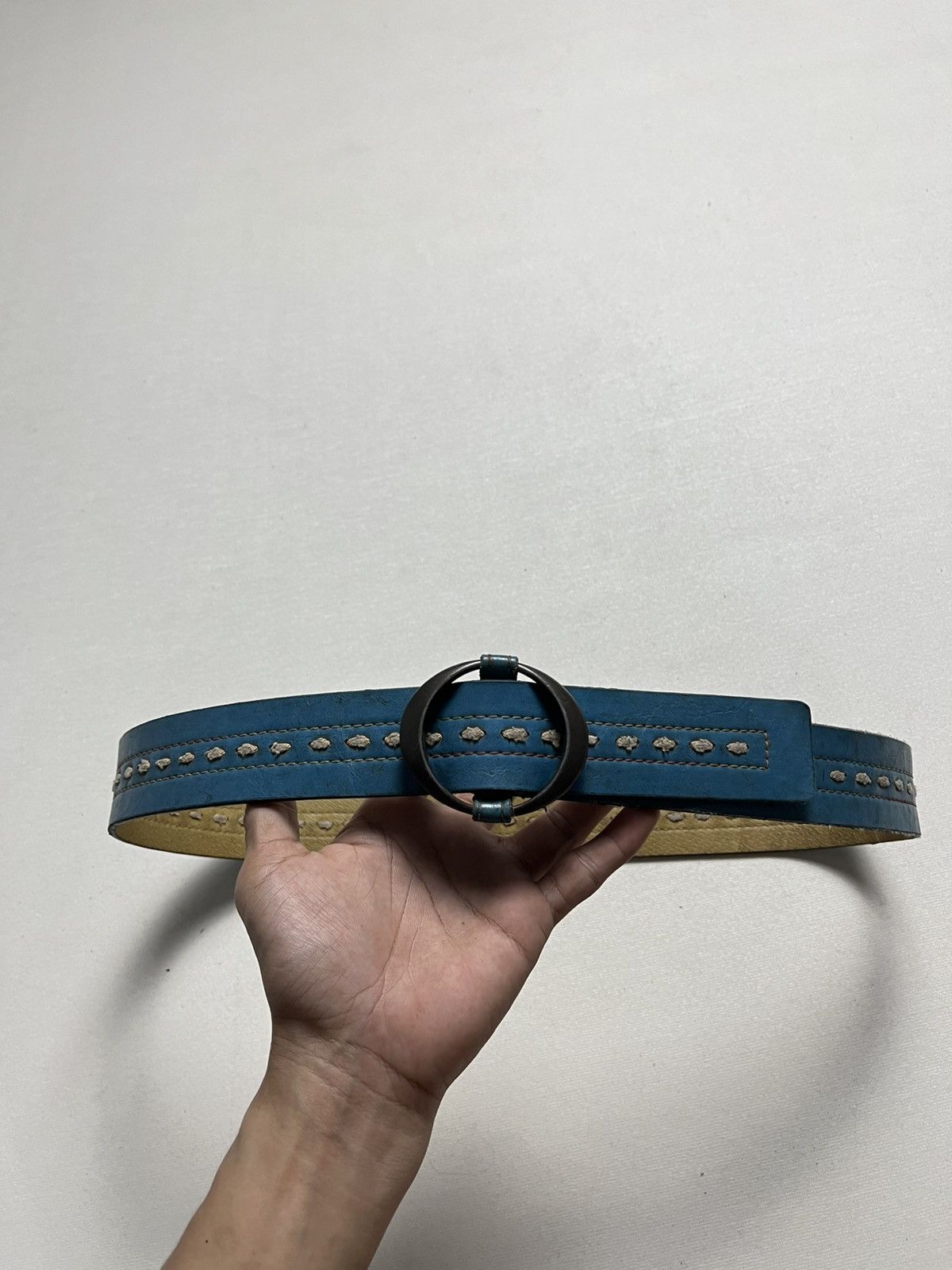 Japanese Brand Vintage blue belts Size ONE SIZE - 3 Thumbnail