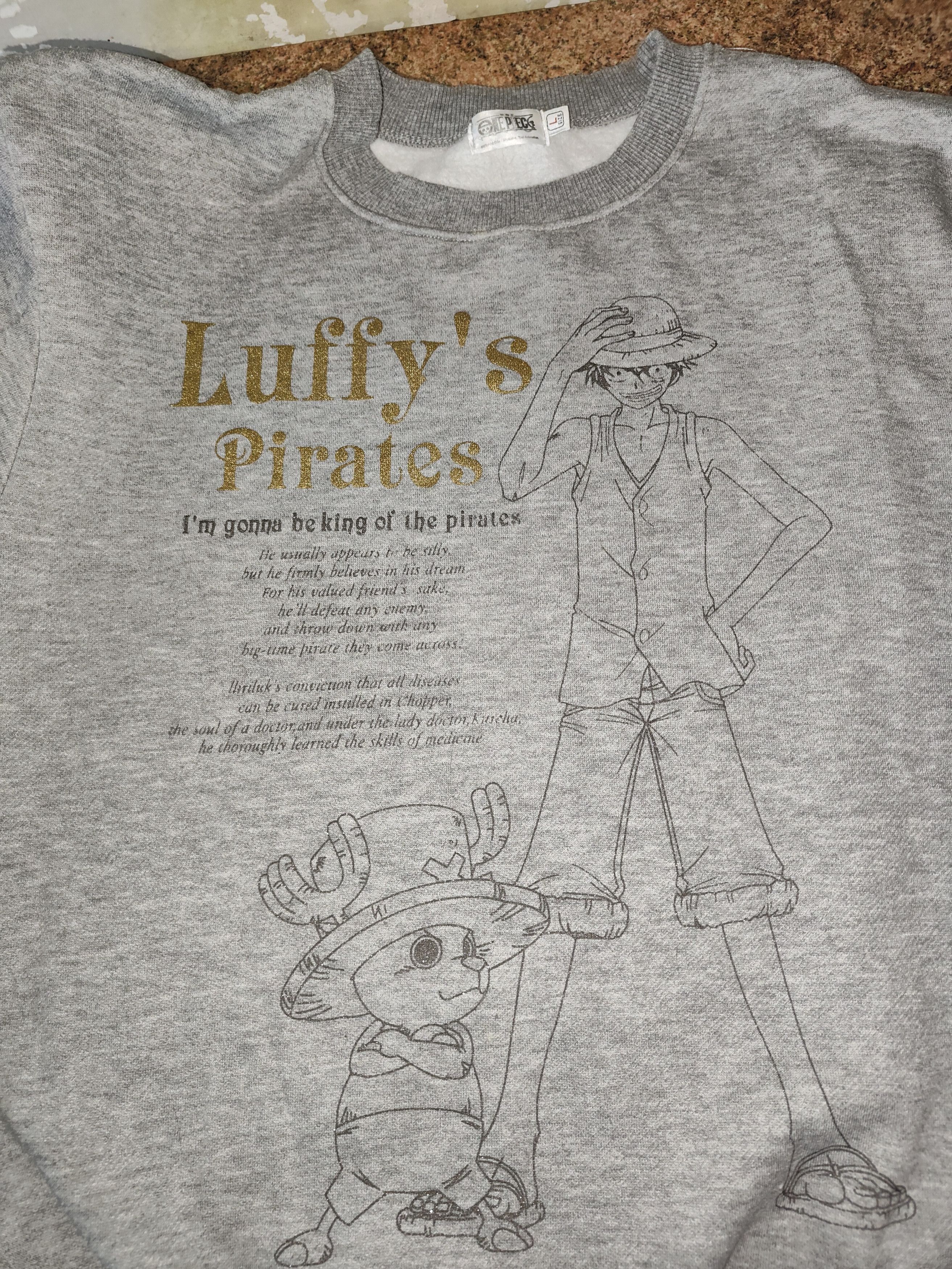 Anime Vintage One Piece sweater crewneck y2k Size US S / EU 44-46 / 1 - 5 Thumbnail