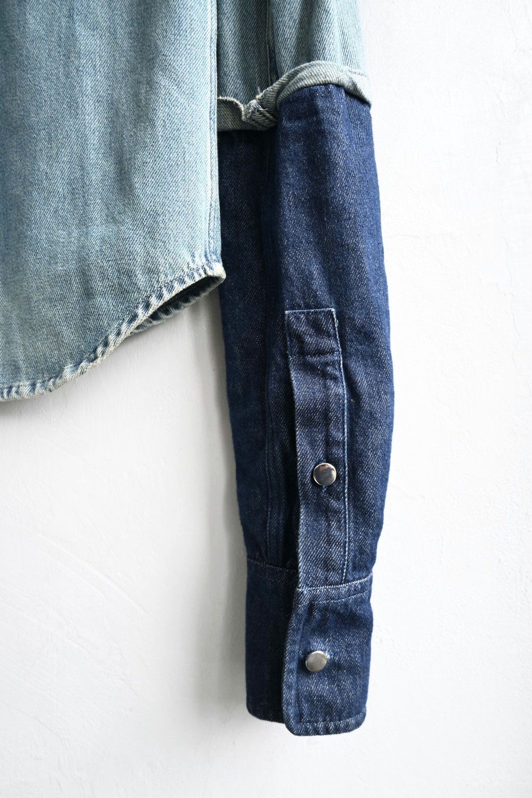Maison Margiela Maison Margiela MM6 AW15 Folded-Sleeves Denim Shirt Size M / US 6-8 / IT 42-44 - 9 Thumbnail