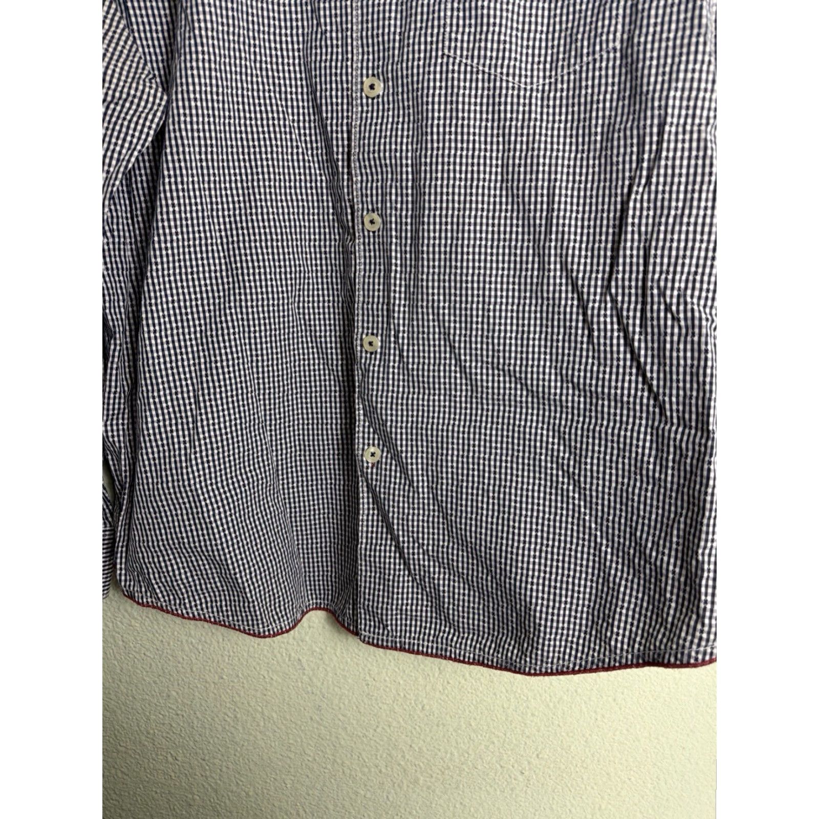 Tommy Bahama Tommy Bahama Button-Up Shirt XL Mens Striped Blue Gray Flip Cuff Size US XL / EU 56 / 4 - 6 Thumbnail