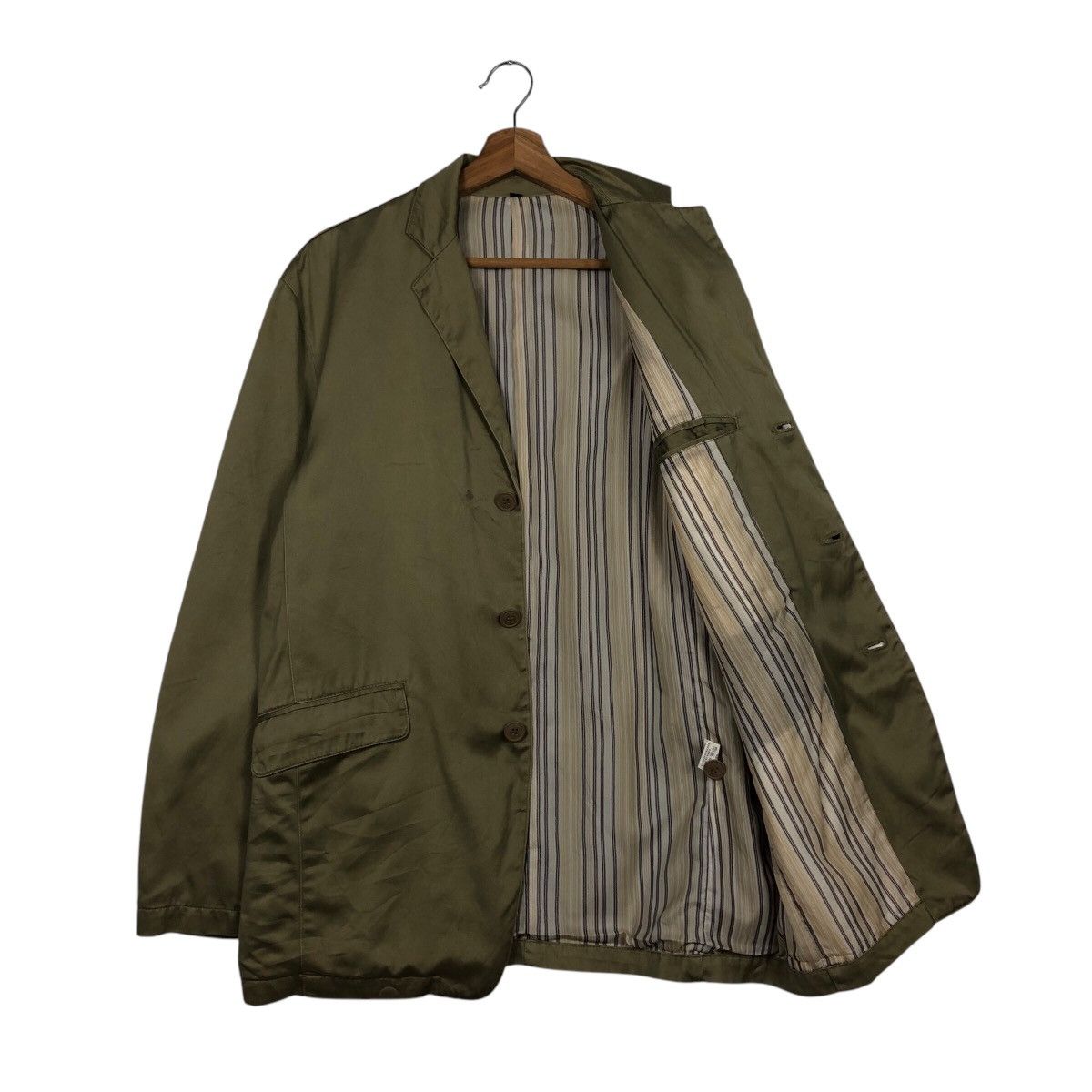 Issey Miyake 📌Vintage Chore Worker Jacket Blanket Striped Lining Size US L / EU 52-54 / 3 - 11 Thumbnail