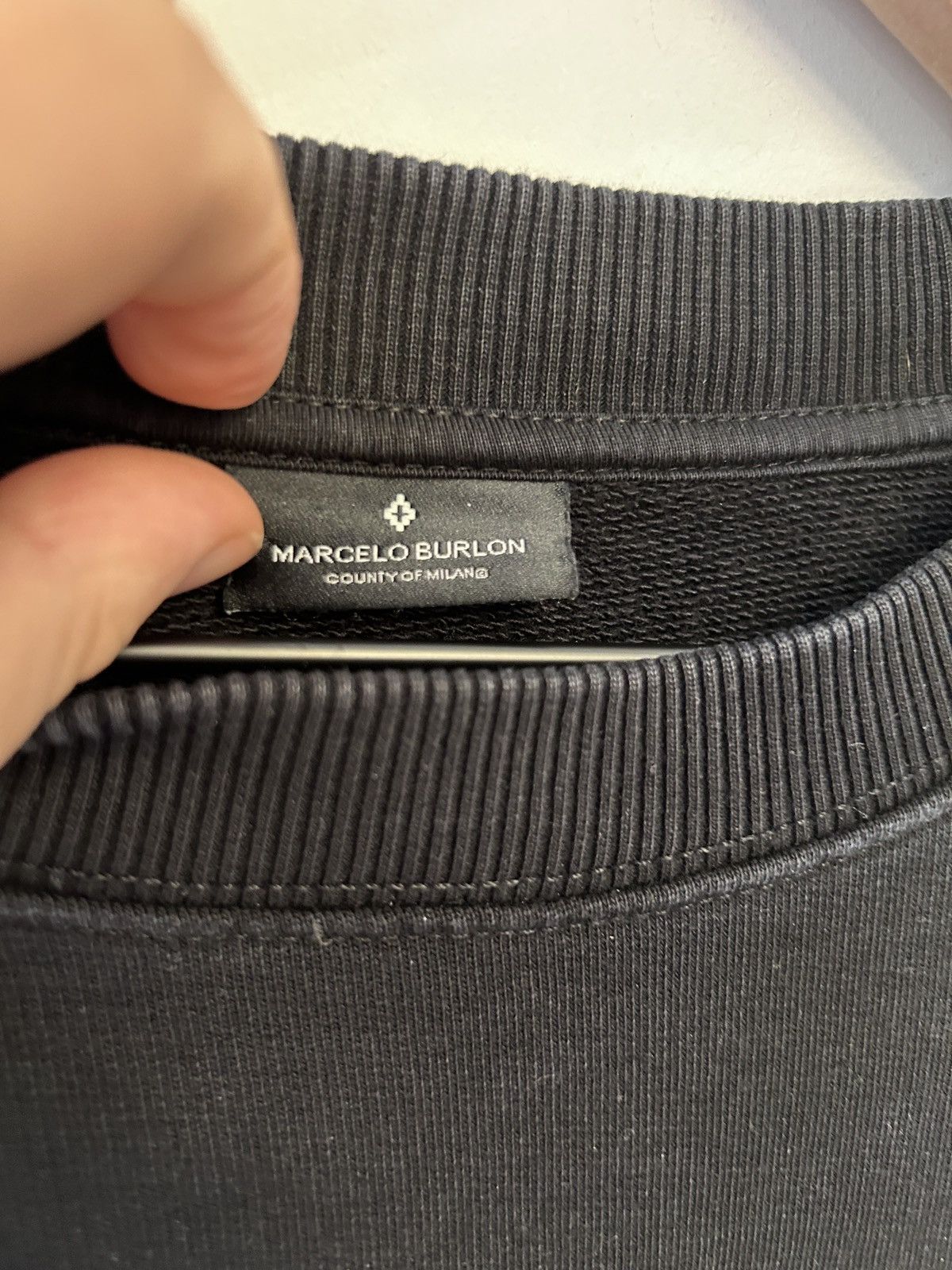 Marcelo Burlon Marcelo BURLON Confidential Sweatshirt, Black/ Multi Medium Size US M / EU 48-50 / 2 - 8 Thumbnail