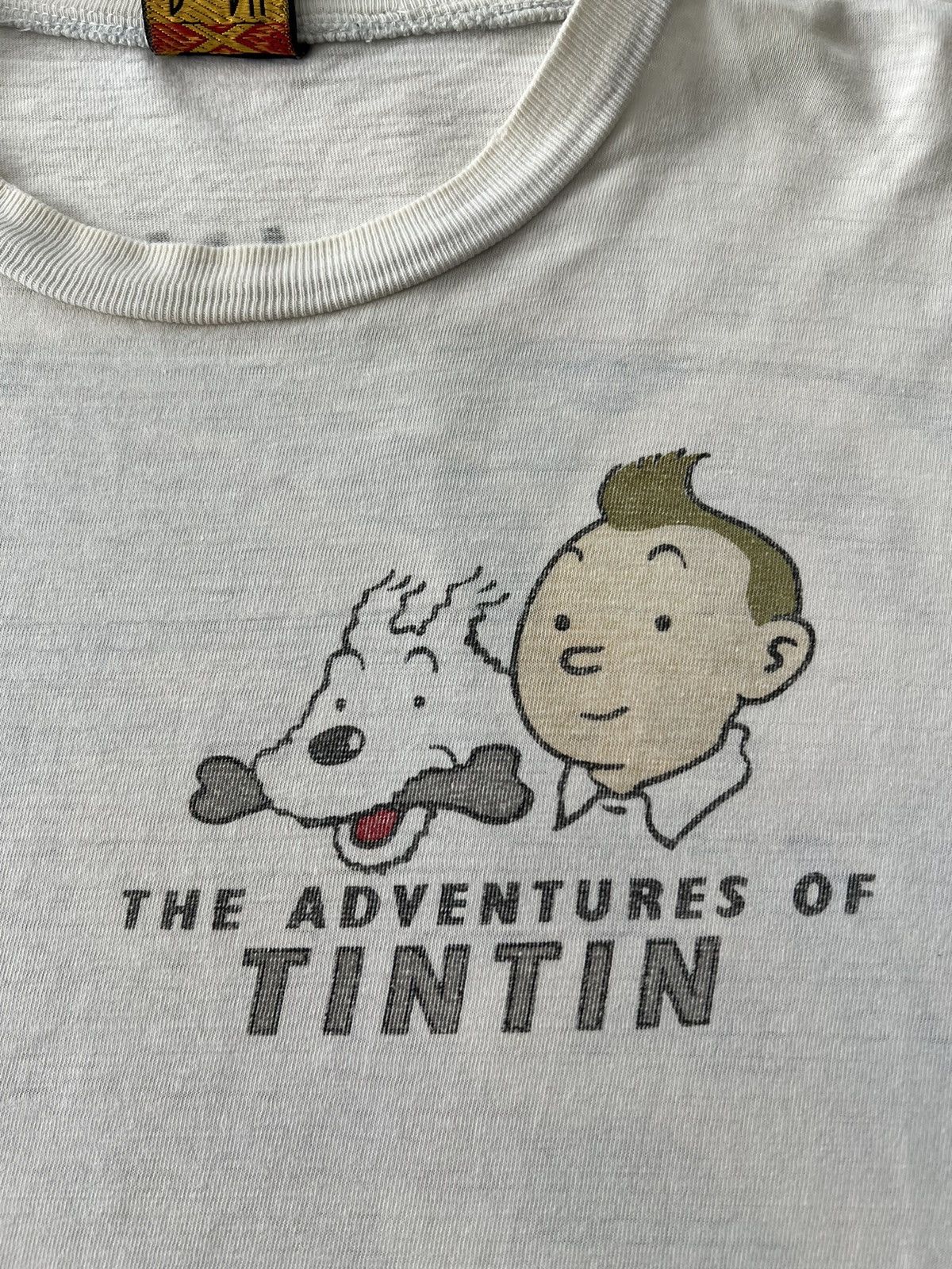 Cartoon Network Vintage 90s TinTin in Tibet Comics Cartoon White T-shirt Size US XL / EU 56 / 4 - 5 Thumbnail