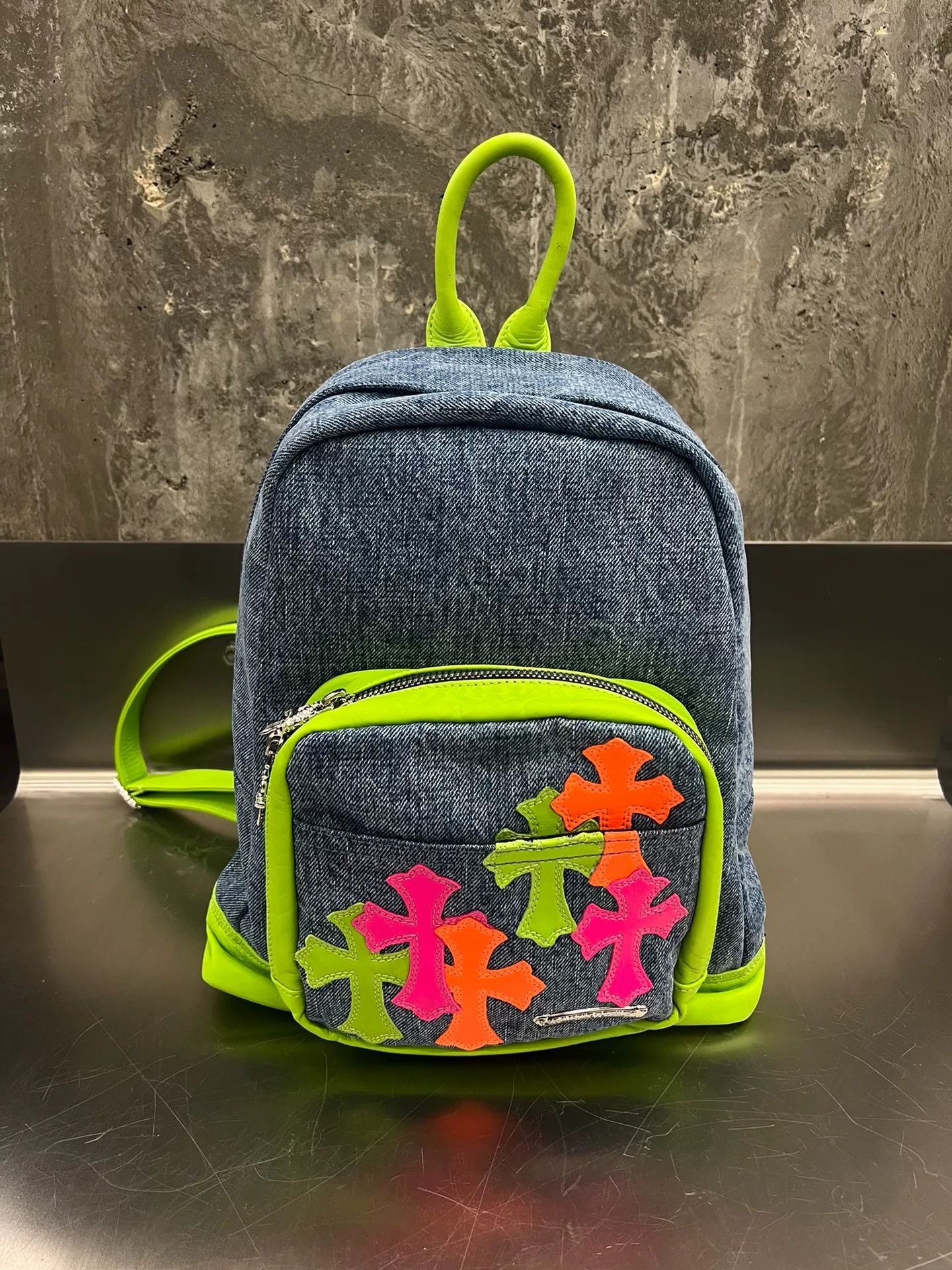 Chrome Hearts ChromeHearts Miami Limited Denim Backpack Size ONE SIZE - 1 Thumbnail