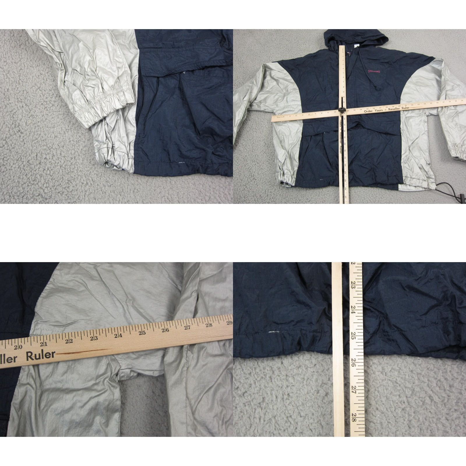Spalding VINTAGE Spalding Hoodie Mens L Blue Jacket Windbreaker Nylon Zip 90s Size US L / EU 52-54 / 3 - 8 Thumbnail