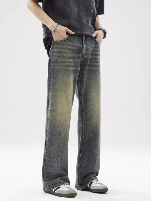 VIBE American retro loose oversize washed distressed jeans Size US 32 / EU 48 - 7 Thumbnail