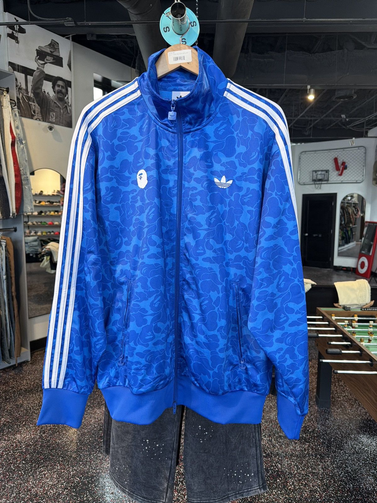 Adidas × Bape Bape x Adidas Blue Camo AOP Jacket Size US XL / EU 56 / 4 - 1 Thumbnail