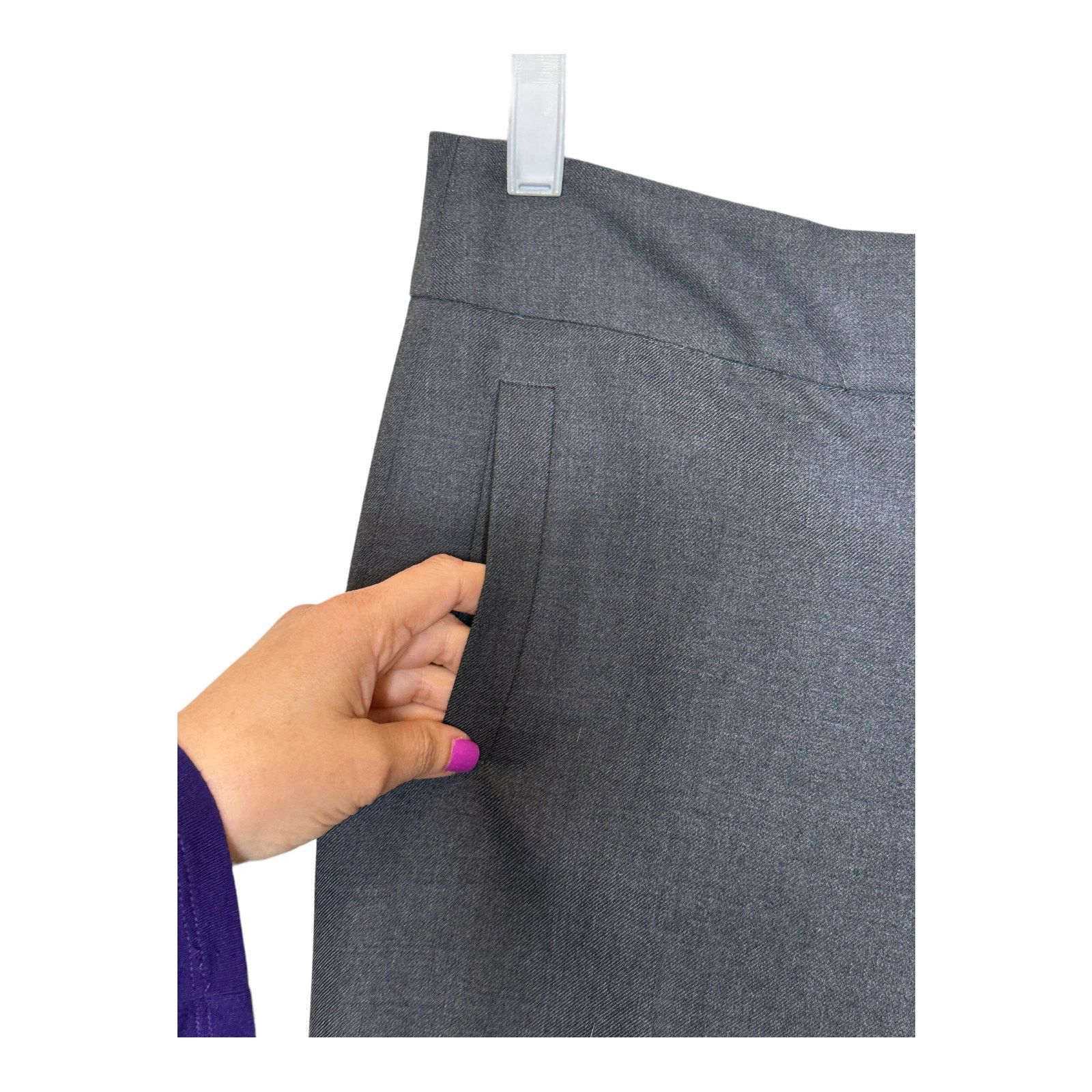 J.Crew J. Crew dark gray favorite fit wide legs pants size 4 Size 27" / US 4 / IT 40 - 7 Thumbnail