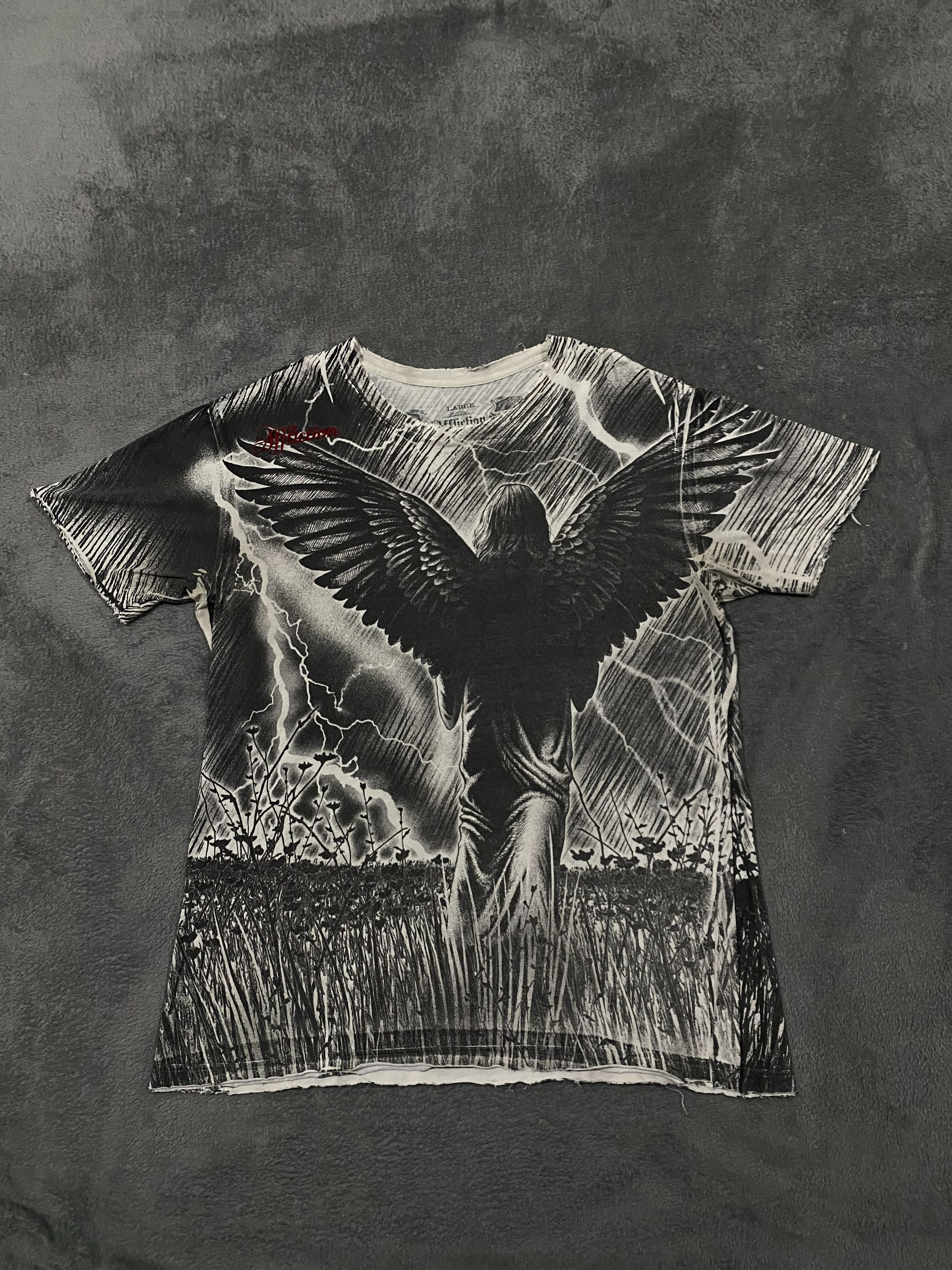 Affliction 2000s Grail AOP Affliction Mourning Angel Size US L / EU 52-54 / 3 - 1 Thumbnail