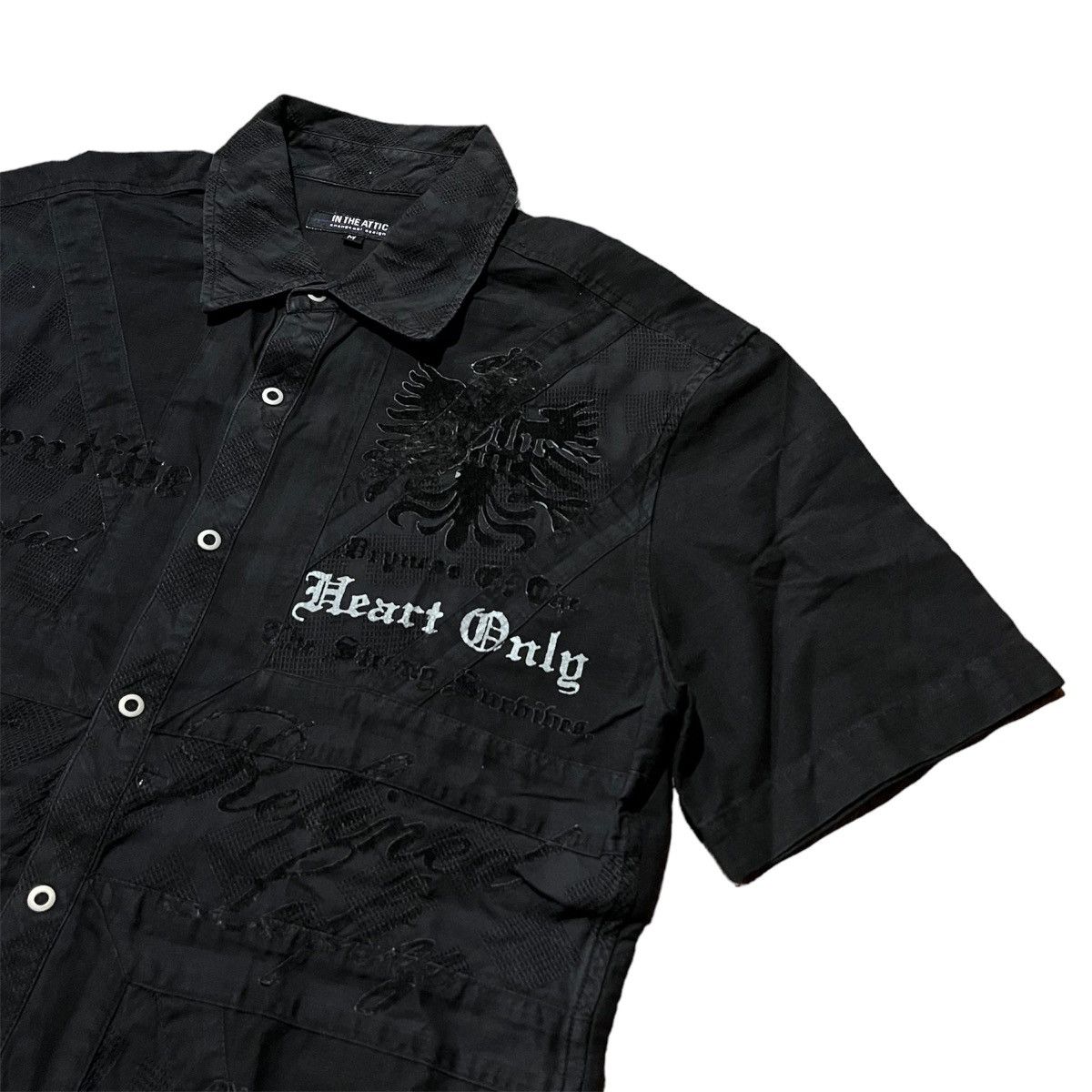 14th Addiction × If Six Was Nine × Japanese Brand Y2K In The Attic Poem Grunge Gothic Punk Style Short Shirt Size US M / EU 48-50 / 2 - 5 Thumbnail