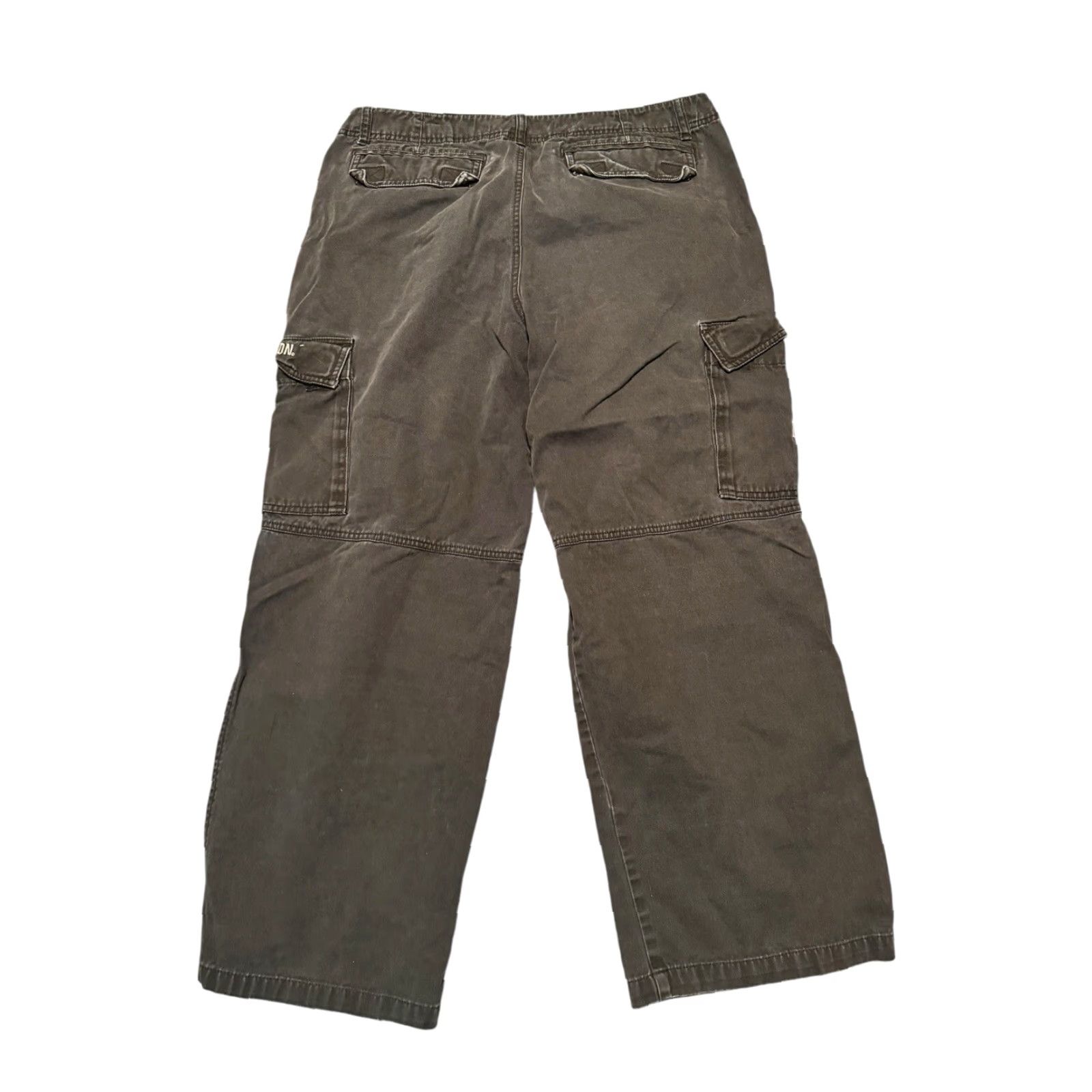 Harley Davidson Harley Davidson Mens Black Cargo Riding Pants Baggy Skater Y2K Biker 36x36 Mens 36 Inseam Wide-Leg Casual Cargo Pants Size US 36 / EU 52 - 4 Thumbnail