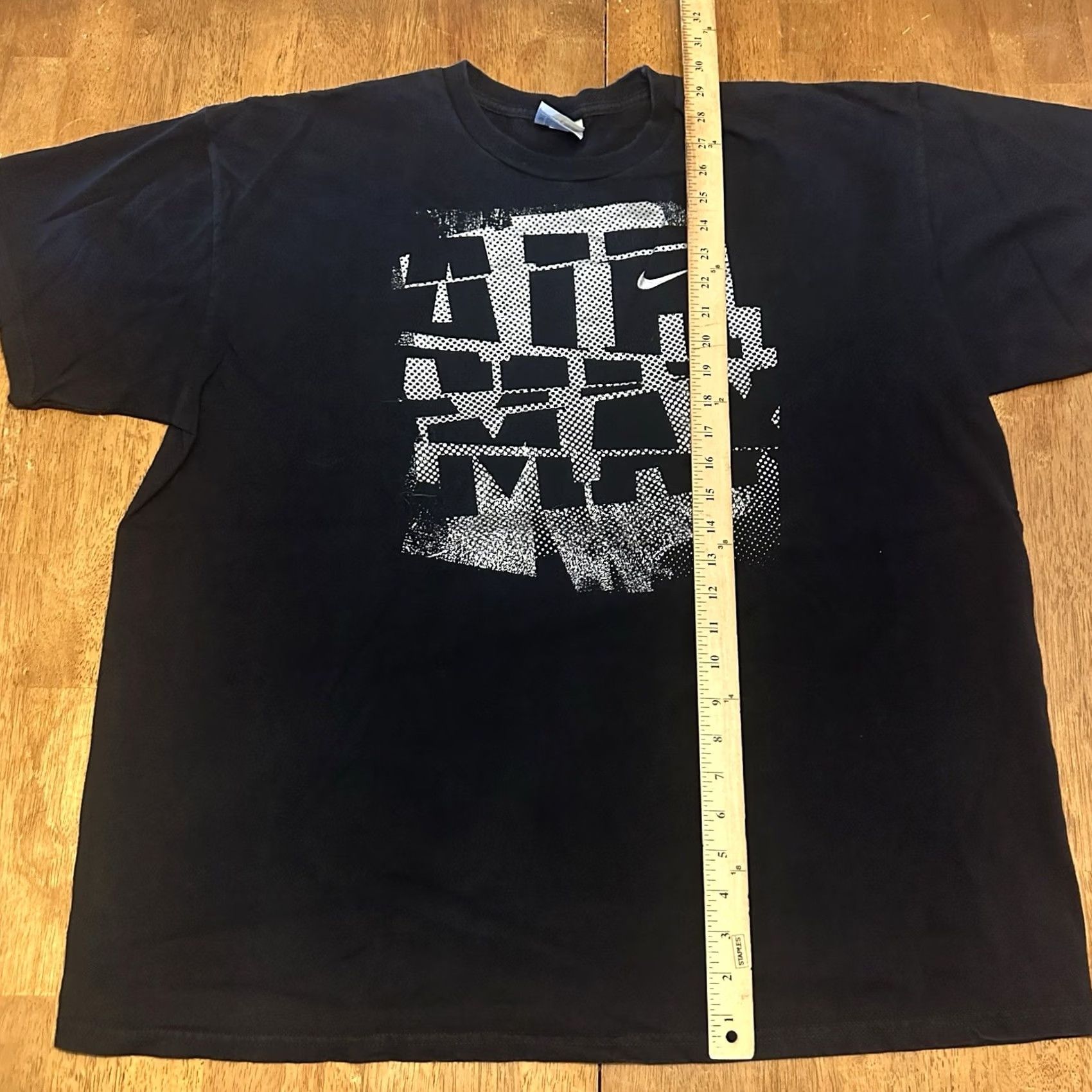 Nike VINTAGE Nike Air Max T Shirt Black 2XL Graphic Y2K Mens Size US XXL / EU 58 / 5 - 5 Thumbnail