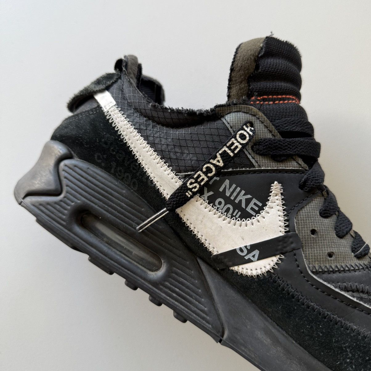 Nike × Off-White 2019 Off White x Nike Air Max 90 Black Size US 10 / EU 43 - 5 Thumbnail