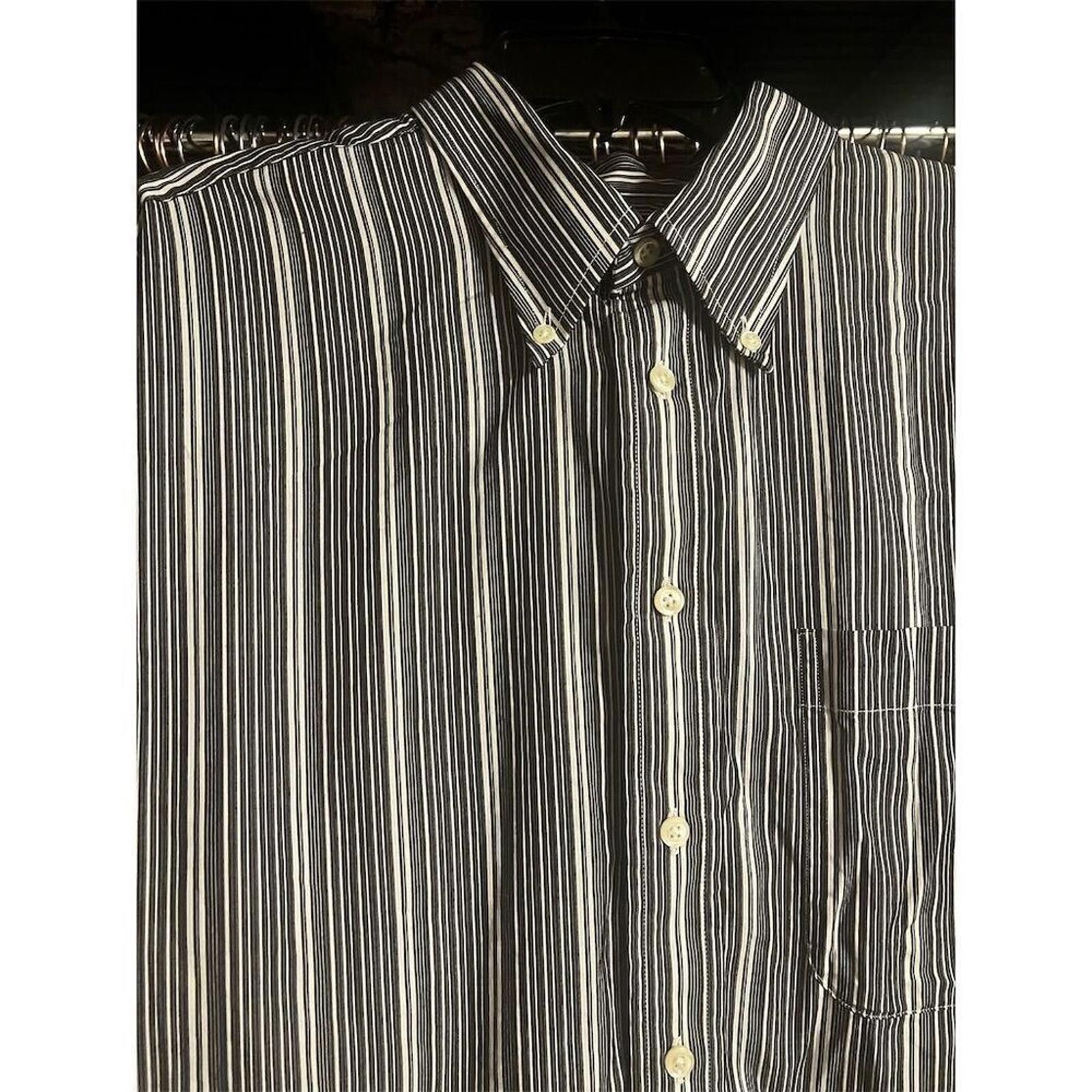 Burberry Burberry XL Striped Long Sleeve Button-Down Shirt Multicolor Size US XL / EU 56 / 4 - 4 Thumbnail