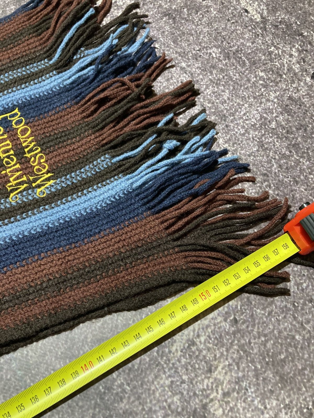 Vivienne Westwood Vivienne Westwood Accessories Wool Scarf Striped Orb Logo Size ONE SIZE - 6 Thumbnail