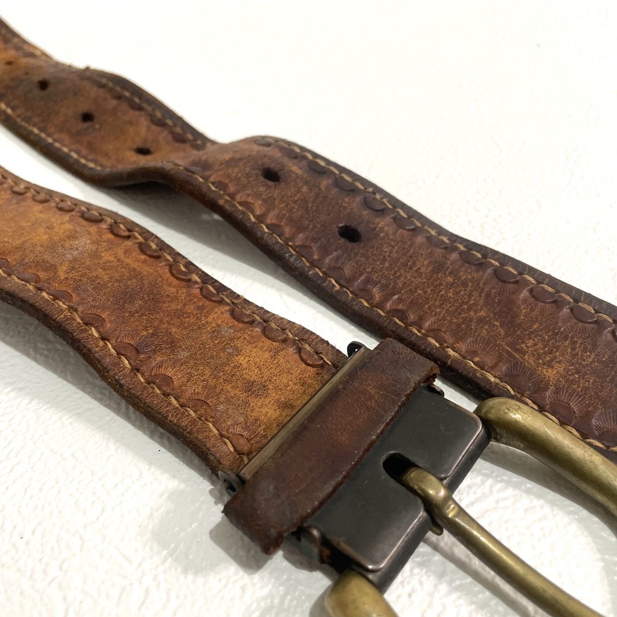 If Six Was Nine Y2k Vintage leather belt kapital style Size ONE SIZE - 6 Thumbnail