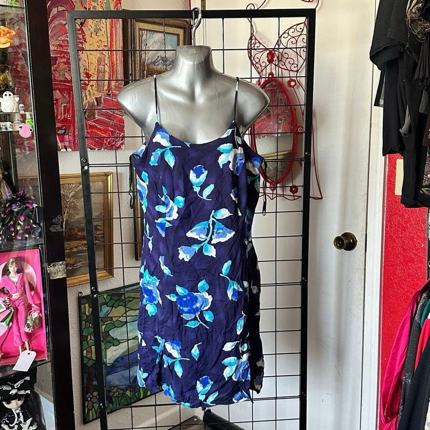 Other jodi michaels blue floral dress romper Size 36" / US 14 / IT 50 - 1 Thumbnail
